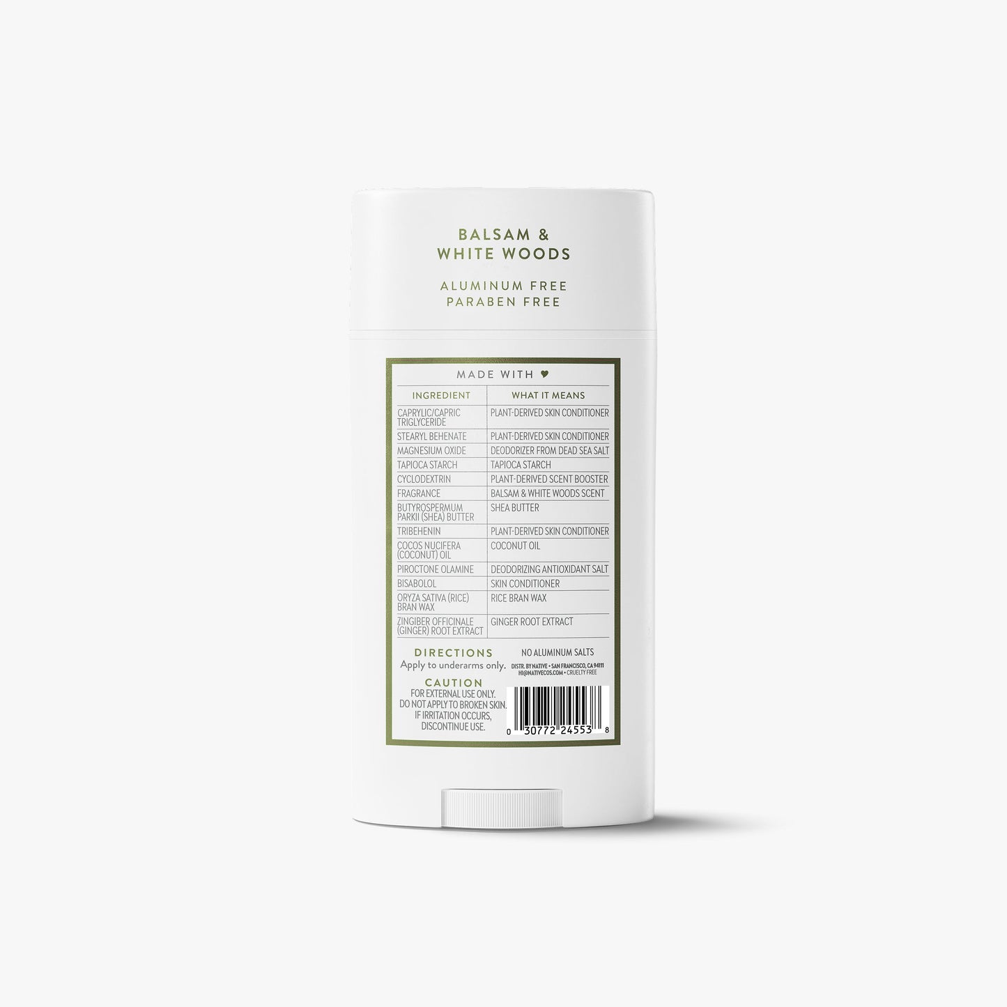 Deodorant Stick Balsam and White Woods 3.1oz Classic Personal Care