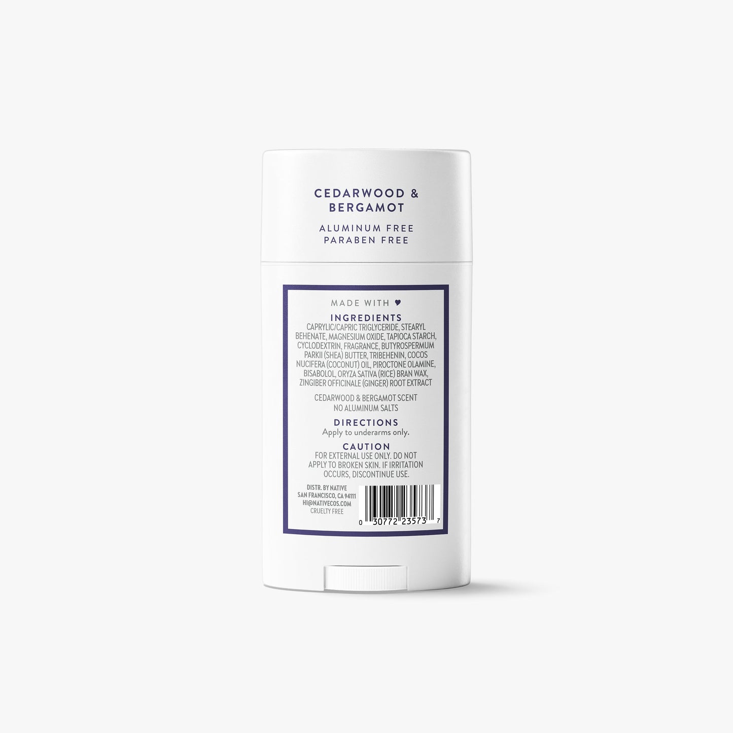 Deodorant Stick Cedarwood and Bergamot 2.65oz Classic Personal Care