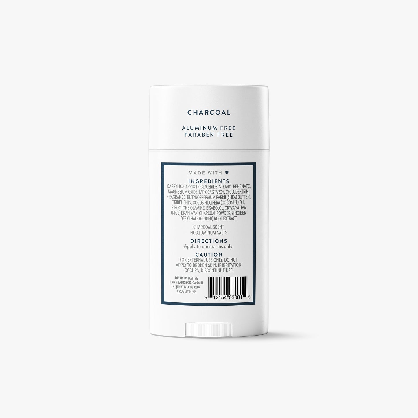 Deodorant Stick Charcoal 2.65oz Classic Personal Care