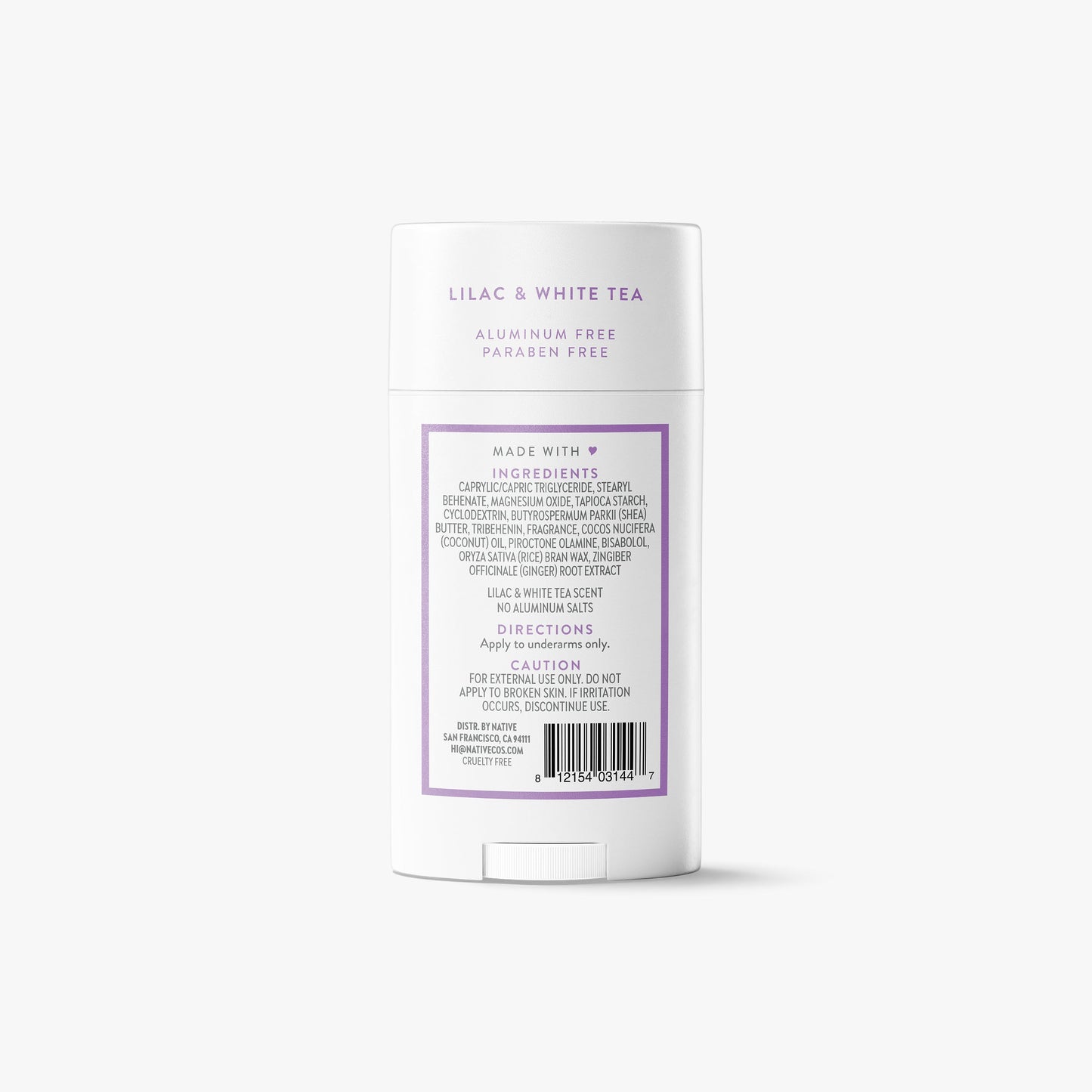 Deodorant Stick Lilac and White Tea 2.65oz Classic Personal Care