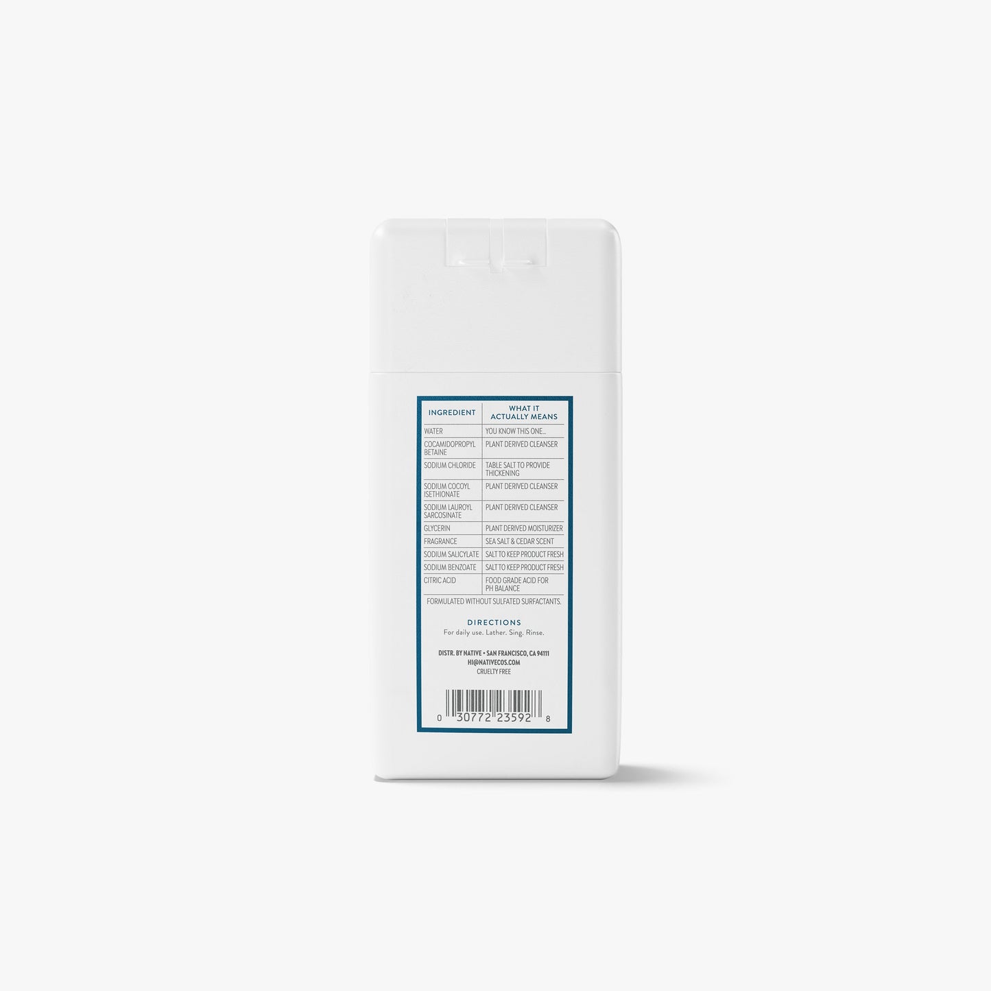 Mini Body Wash Sea Salt and Cedar 3oz Classic Personal Care