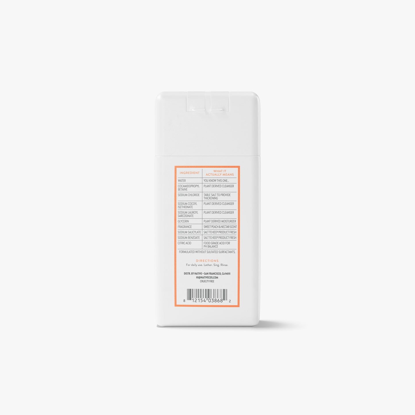 Mini Body Wash Sweet Peach and Nectar 3oz Classic Personal Care