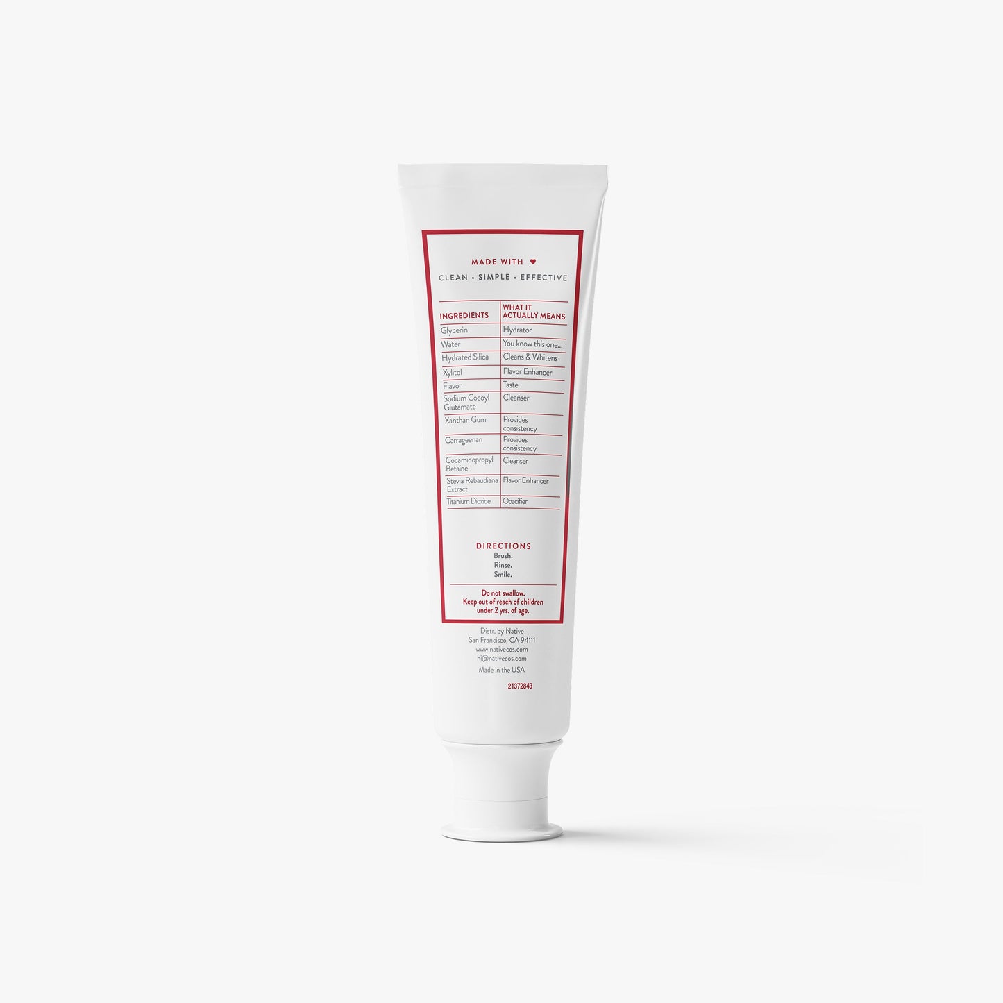 Toothpaste Cinnamon and Mint 4.1oz Classic Personal Care