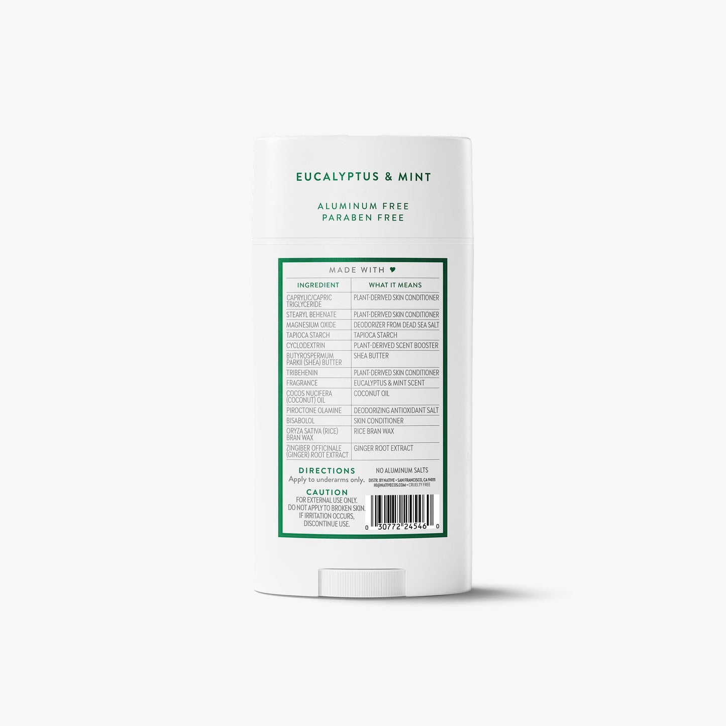 Deodorant Stick Eucalyptus and Mint 3.1oz Classic Personal Care