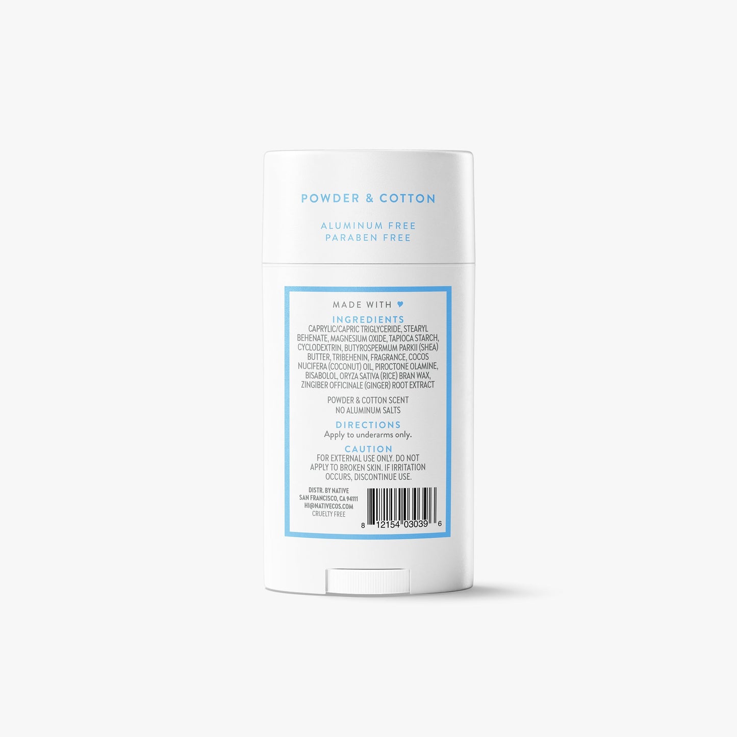 Deodorant Stick Powder and Cotton 2.65oz Classic Personal Care