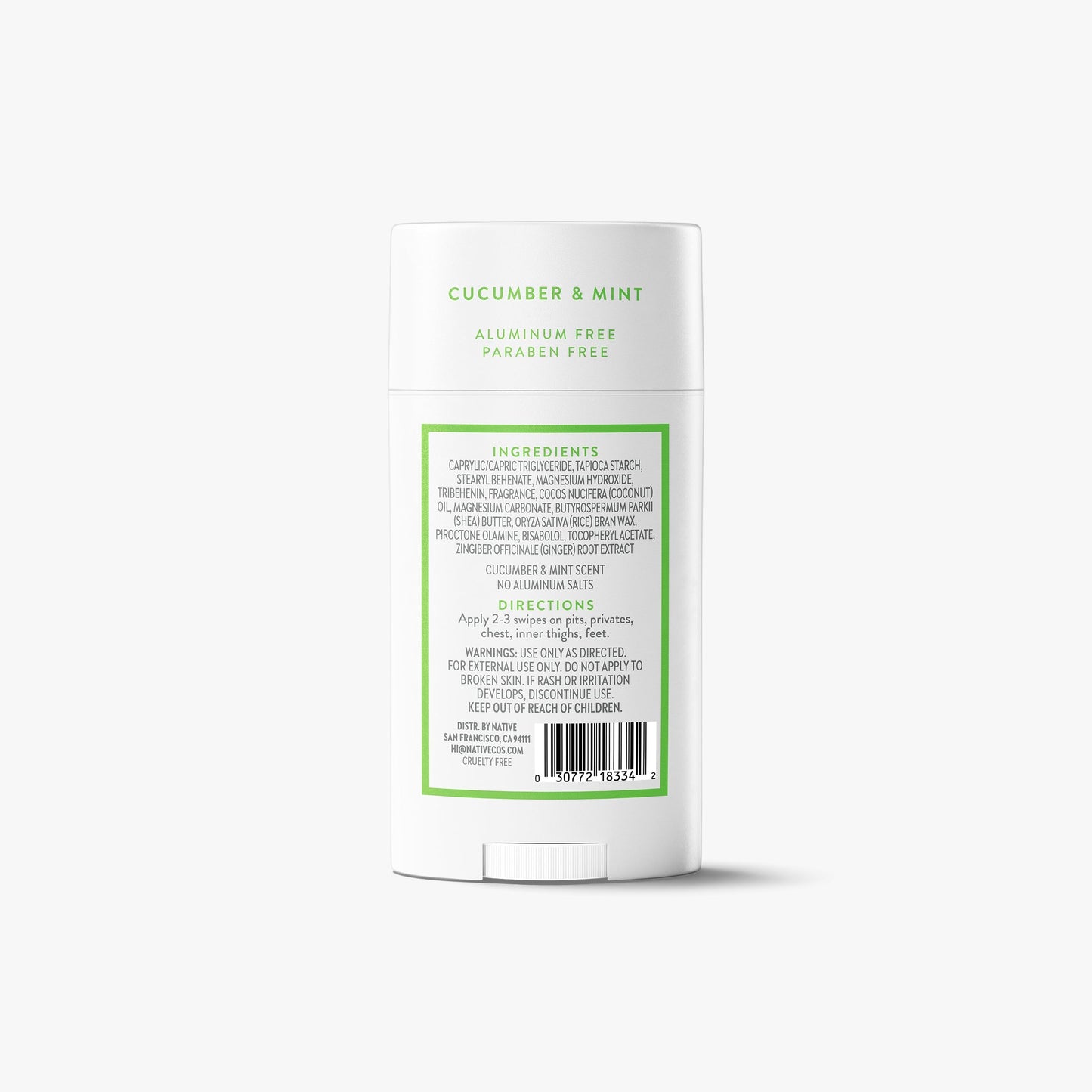 Whole Body Deodorant Stick Cucumber and Mint 2.4oz Classic Personal Care