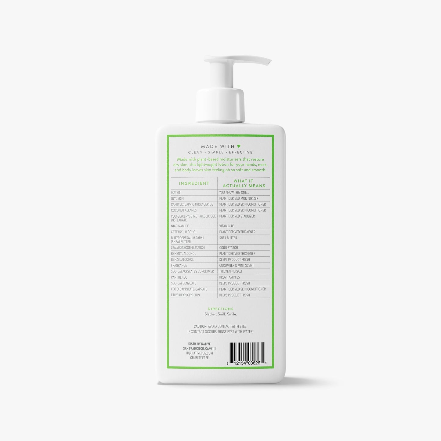 Body Lotion Cucumber and Mint 16.5oz Classic Personal Care