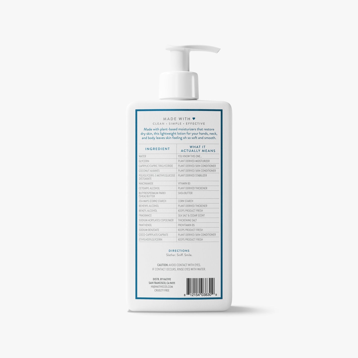 Body Lotion Sea Salt and Cedar 16.5oz Classic Personal Care