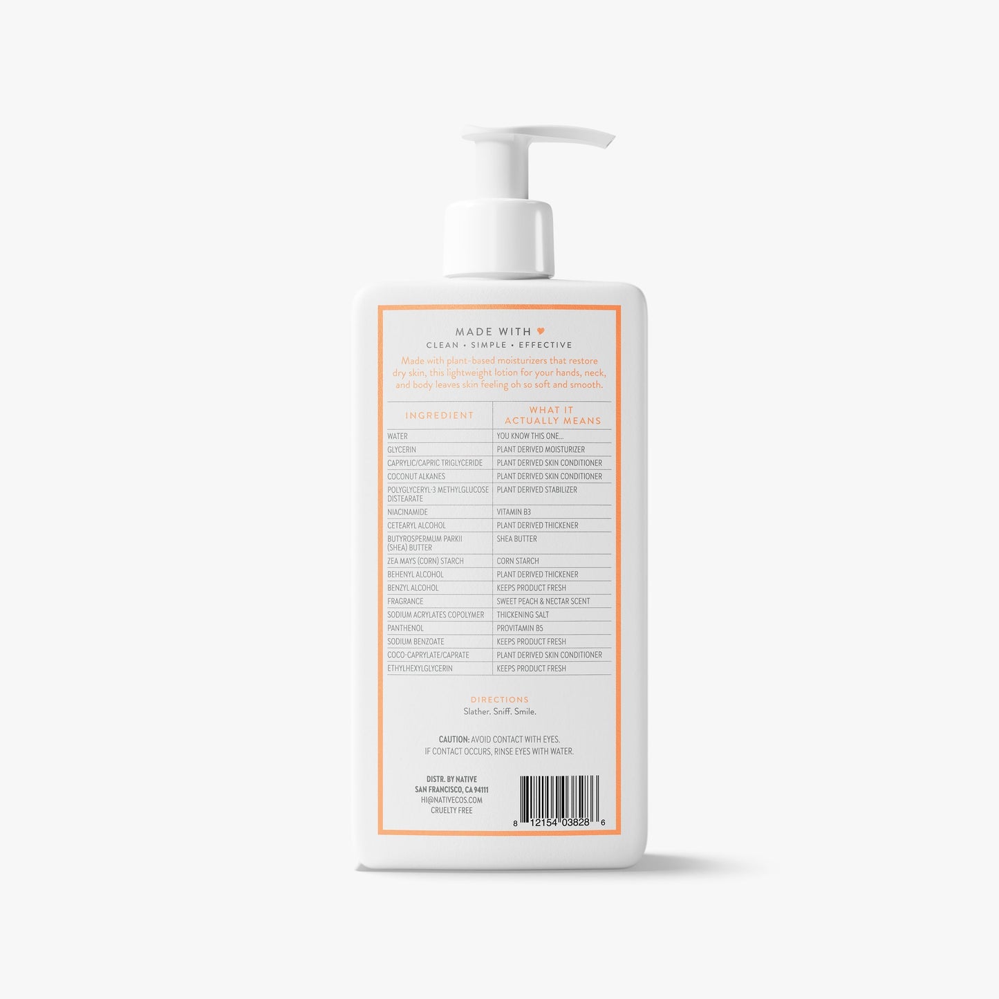 Body Lotion Sweet Peach and Nectar 16.5oz Classic Personal Care