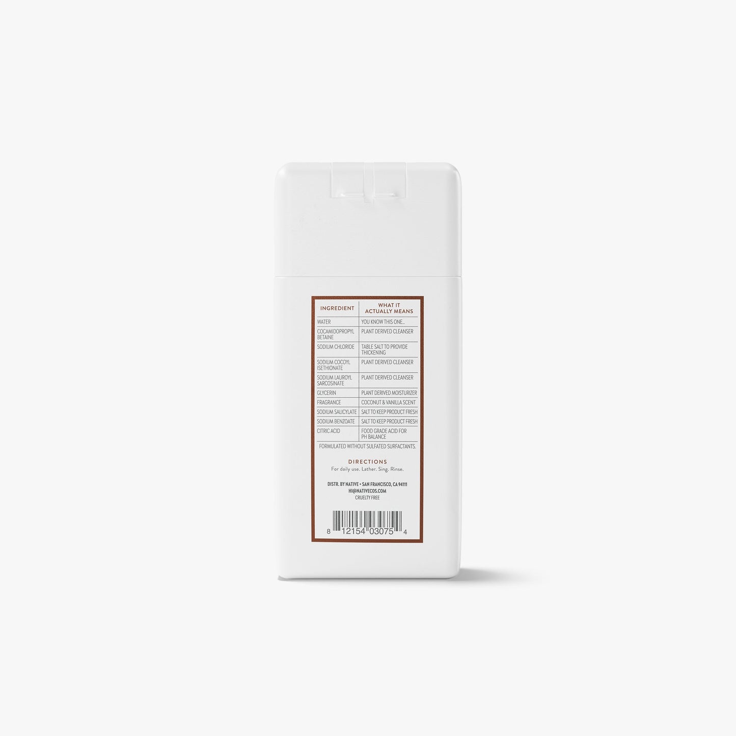 Mini Body Wash Coconut and Vanilla 3oz Classic Personal Care