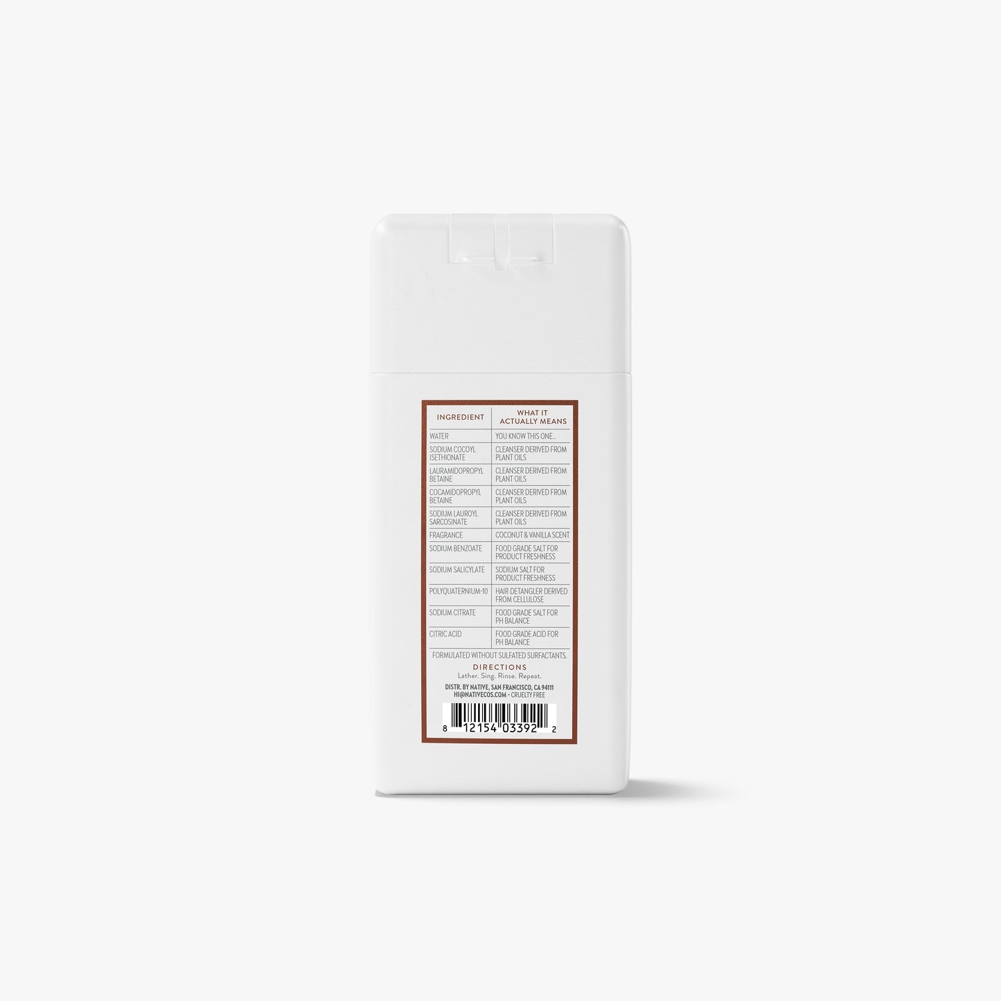 Mini Moisturizing Shampoo Coconut and Vanilla 3oz Classic Personal Care