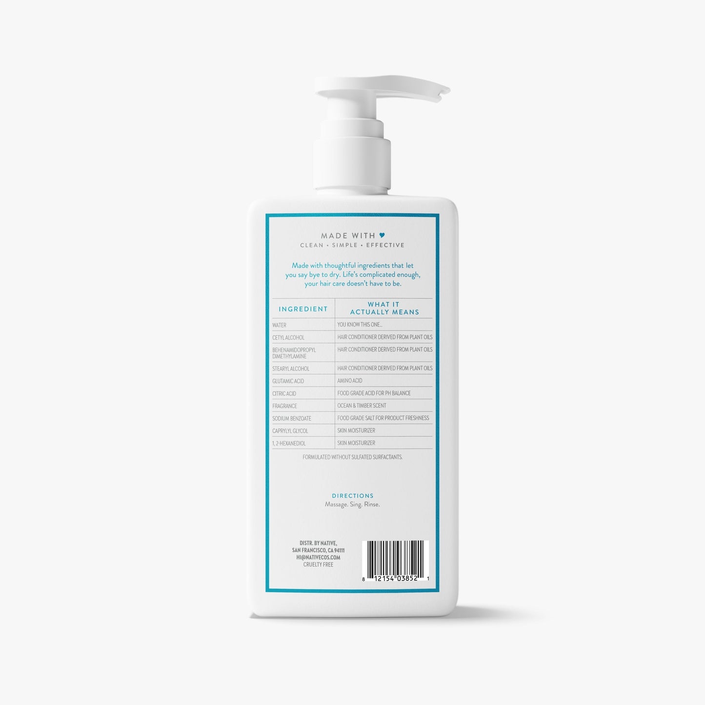 Moisturizing Conditioner Ocean and Timber 16.5oz Classic Personal Care
