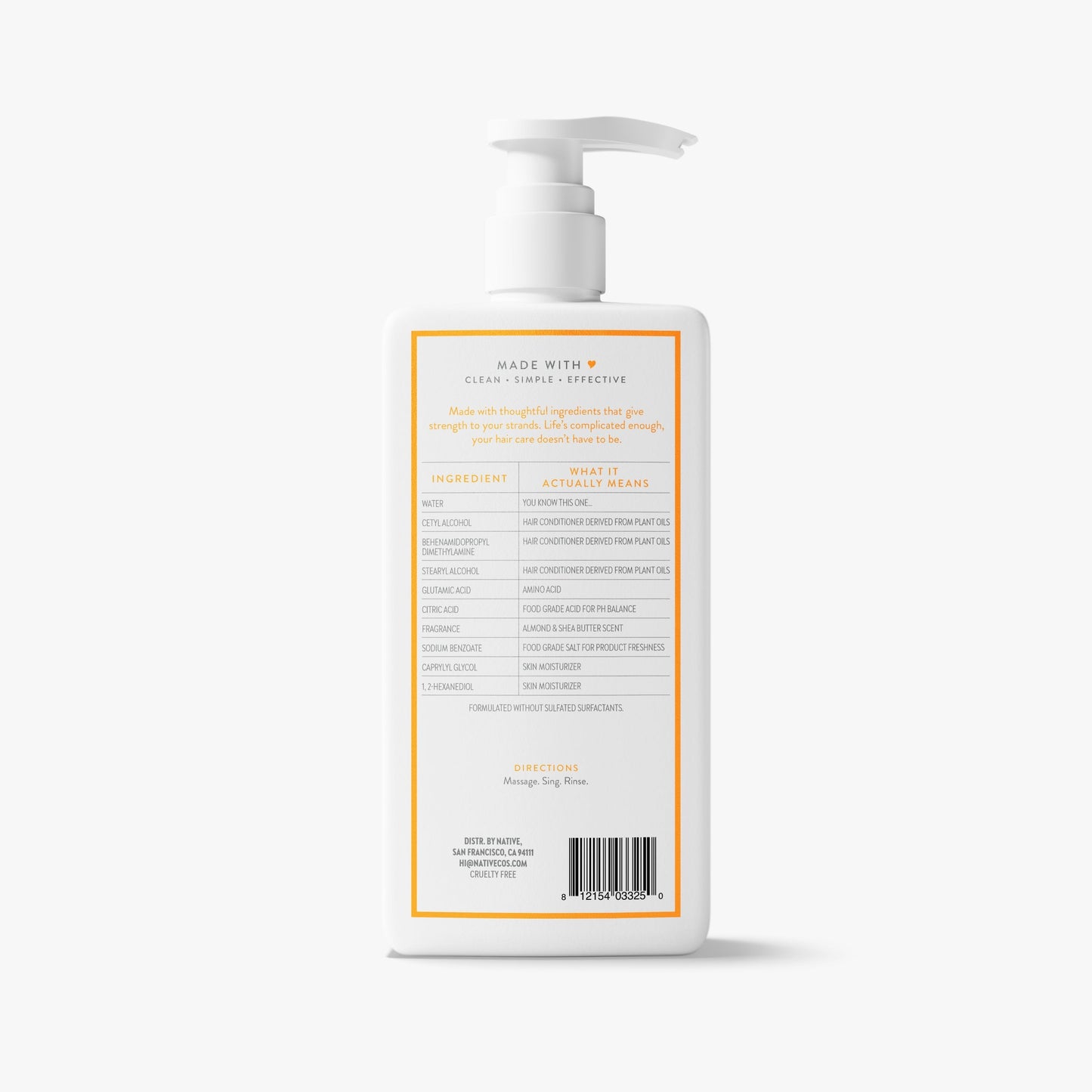 Strengthening Conditioner Almond and Shea Butter 16.5oz Classic Personal Care