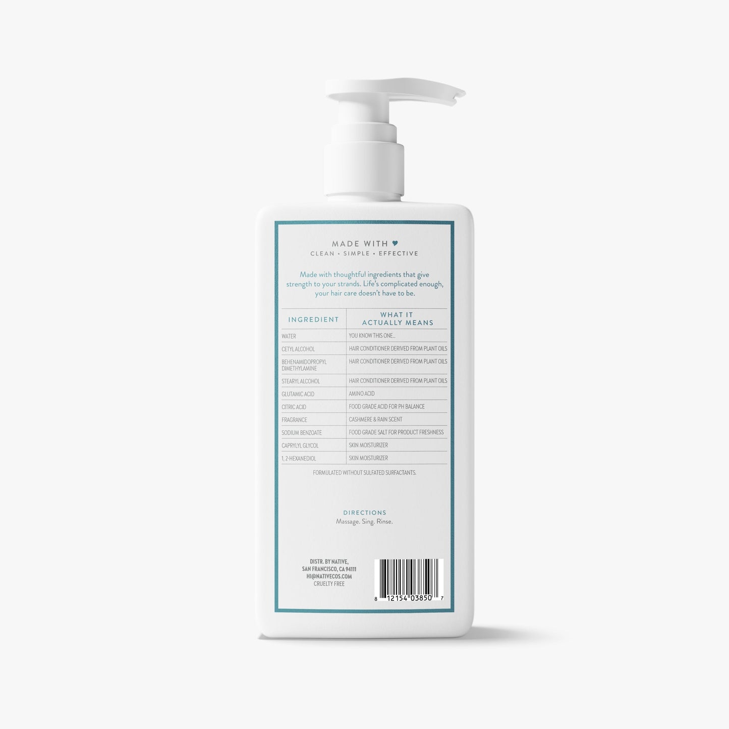 Strengthening Conditioner Cashmere and Rain 16.5oz Classic Personal Care