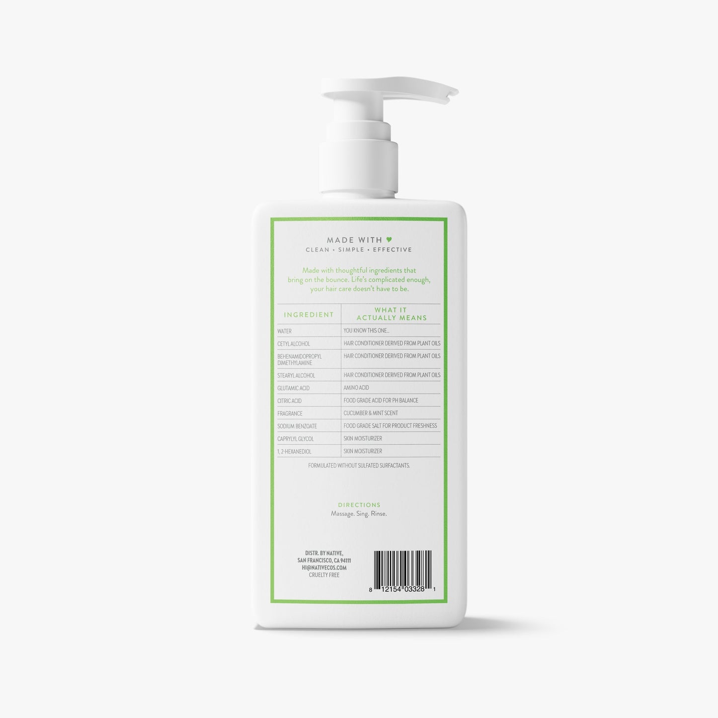 Volumizing Conditioner Cucumber and Mint 16.5oz Classic Personal Care