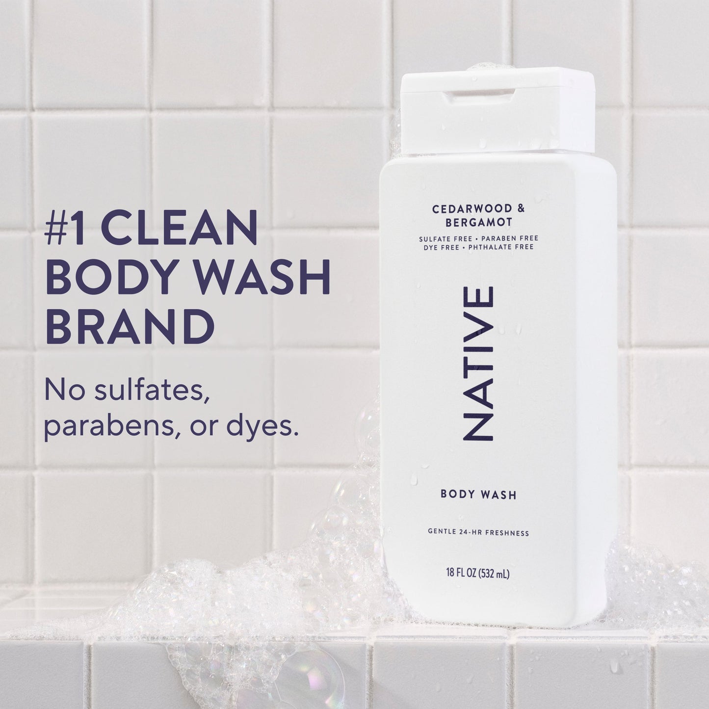 Body Wash Cedarwood and Bergamot 18oz Classic Personal Care
