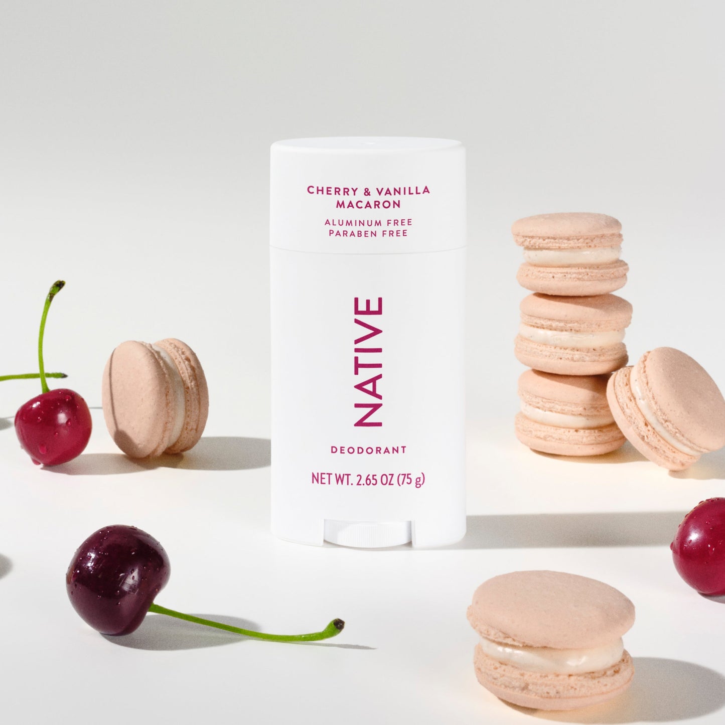 Deodorant Stick Cherry and Vanilla Macaron 2.65oz Classic Personal Care