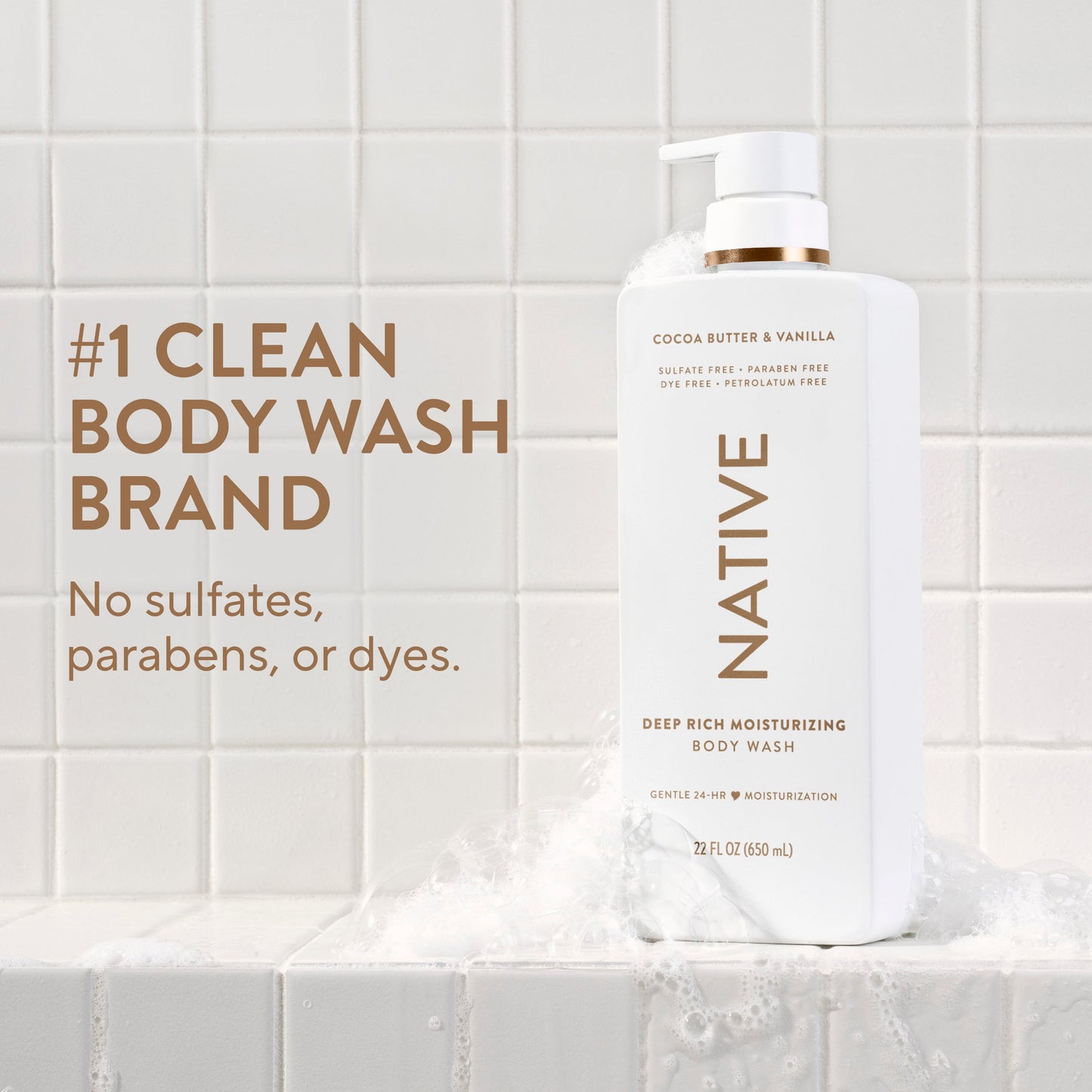 Moisturizing Body Wash Cocoa Butter and Vanilla 22oz Classic Personal Care