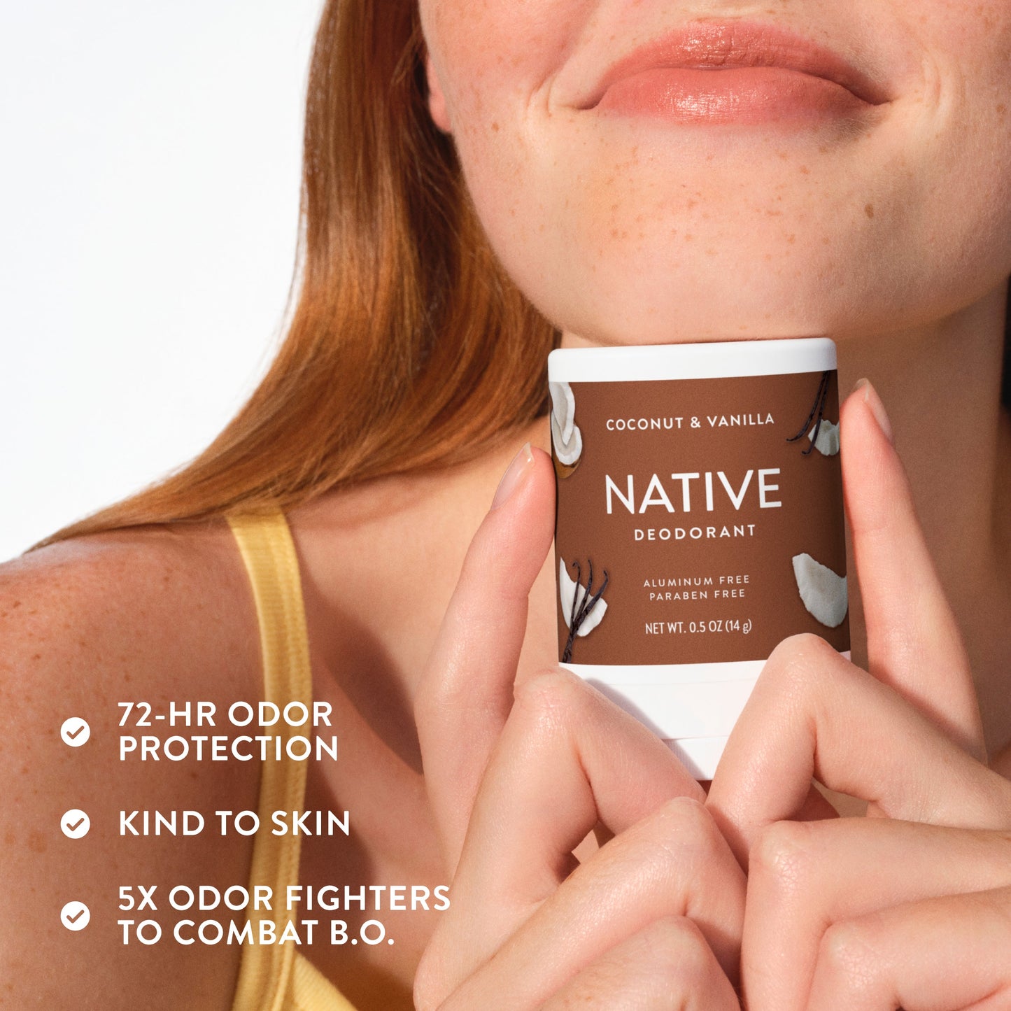 Mini Deodorant Stick Coconut and Vanilla 0.5oz Classic Personal Care