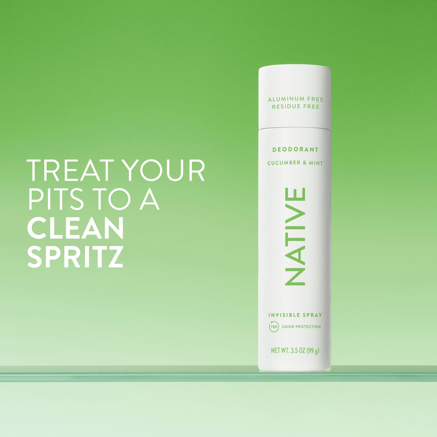 Deodorant Spray Cucumber and Mint 3.5oz Classic Personal Care