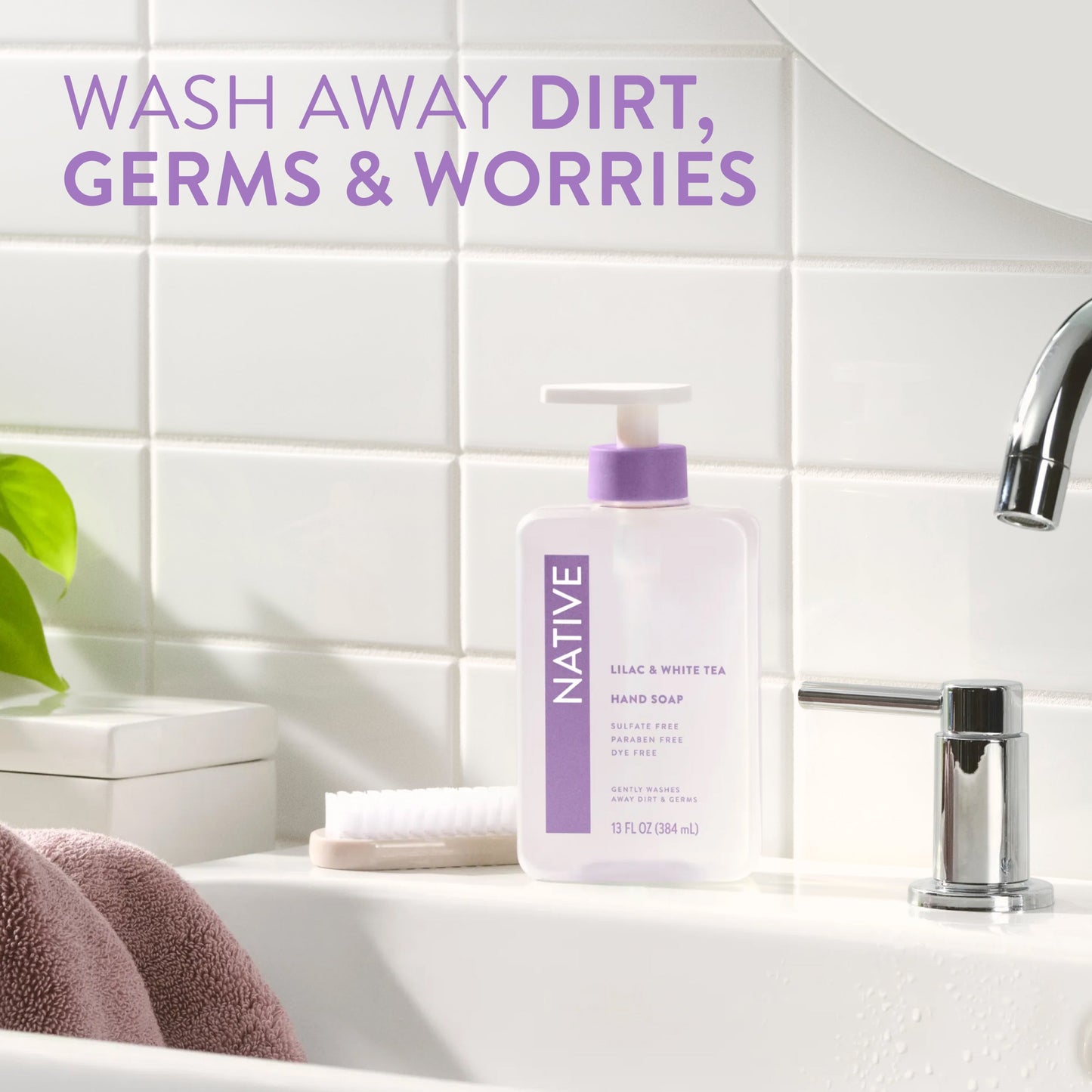 Hand Soap Lilac and White Tea 13oz Classic Personal Care