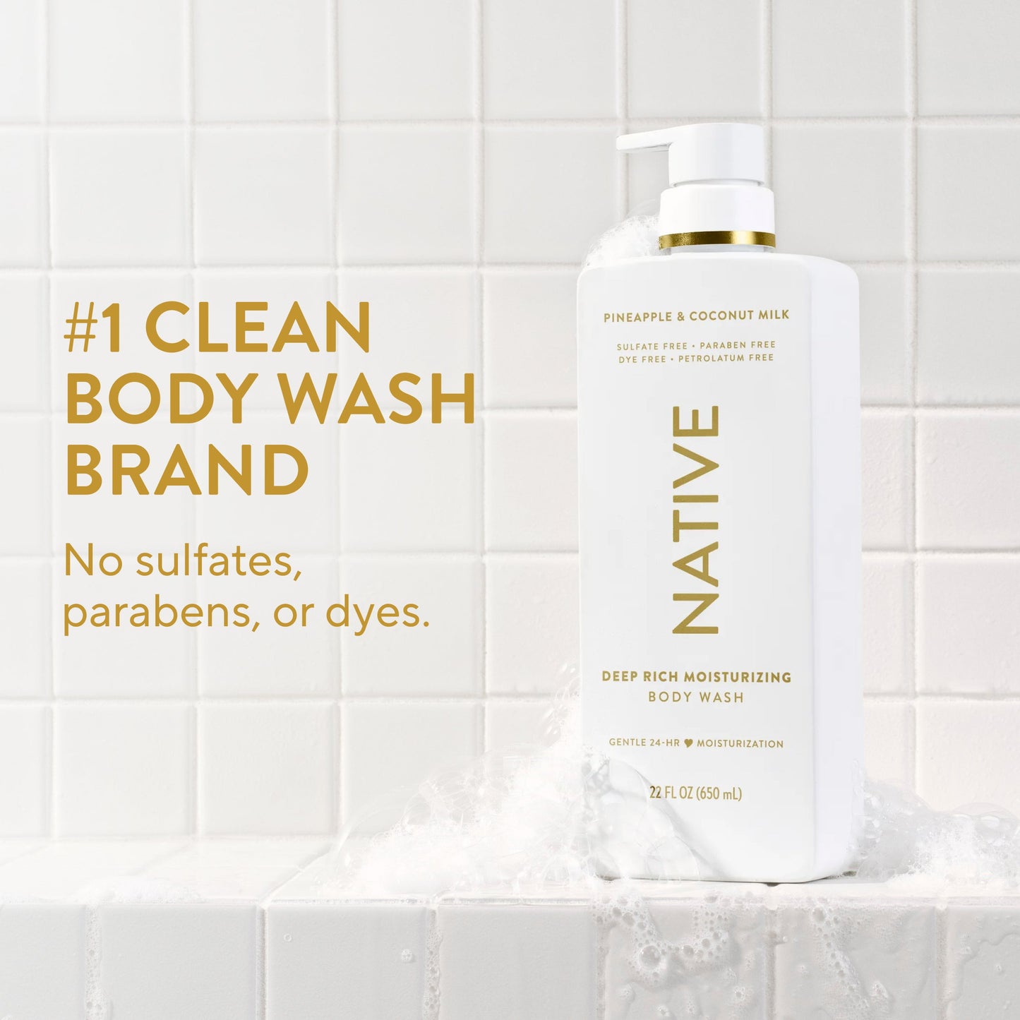 Moisturizing Body Wash Pineapple and Coconut Milk 22oz Classic Personal Care