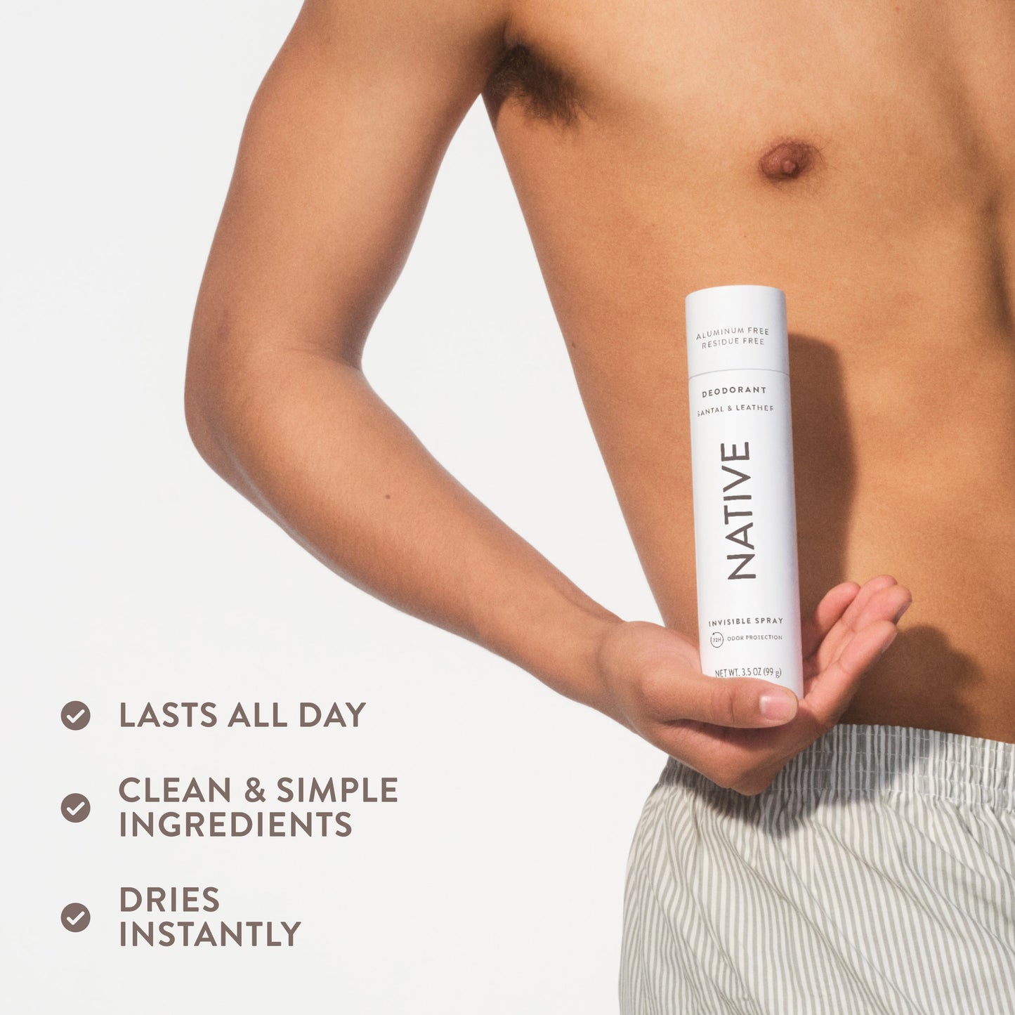 Deodorant Spray Santal and Leather 3.5oz Classic Personal Care
