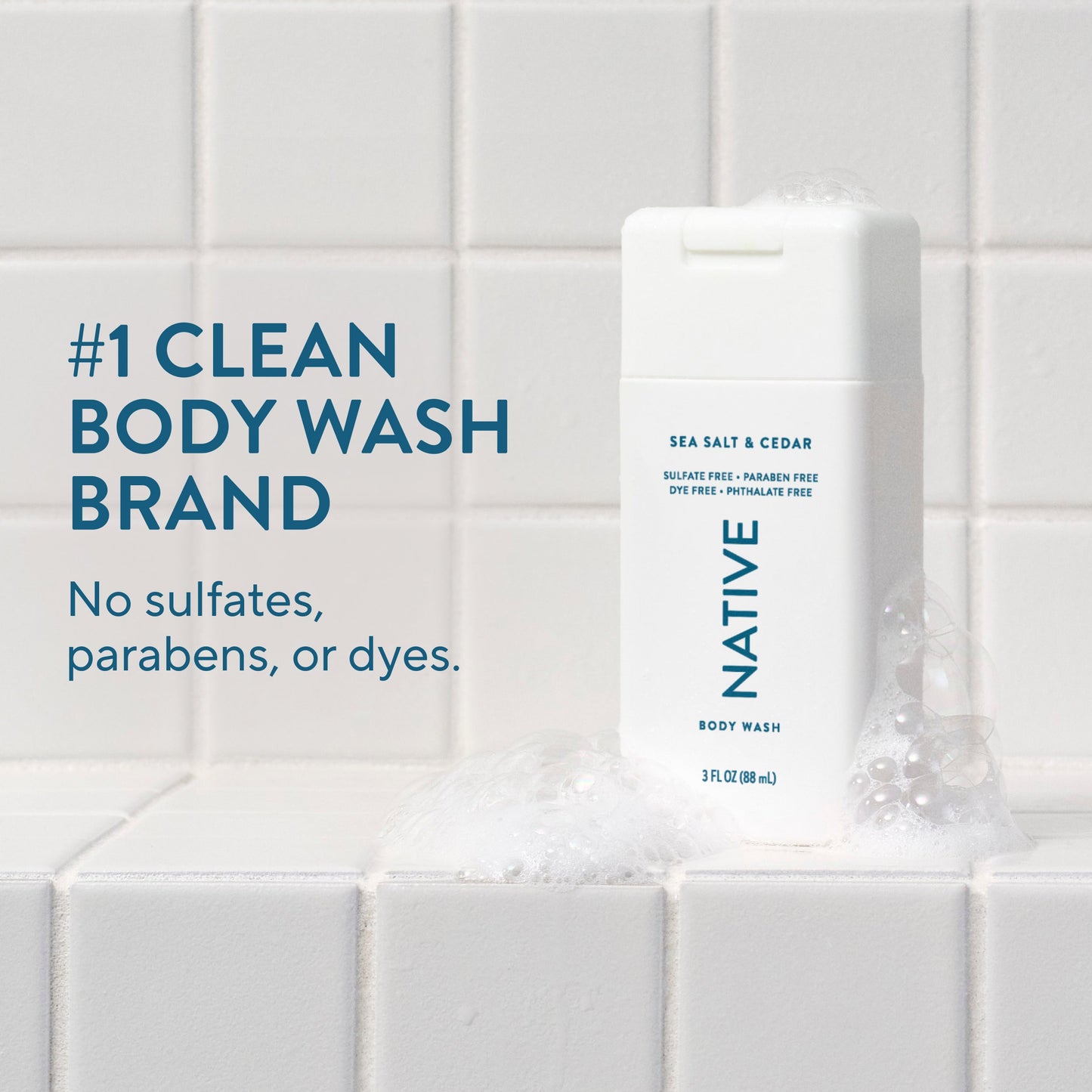 Mini Body Wash Sea Salt and Cedar 3oz Classic Personal Care