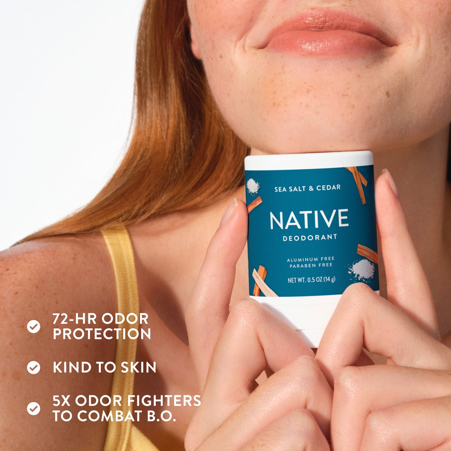 Mini Deodorant Stick Sea Salt and Cedar 0.5oz Classic Personal Care
