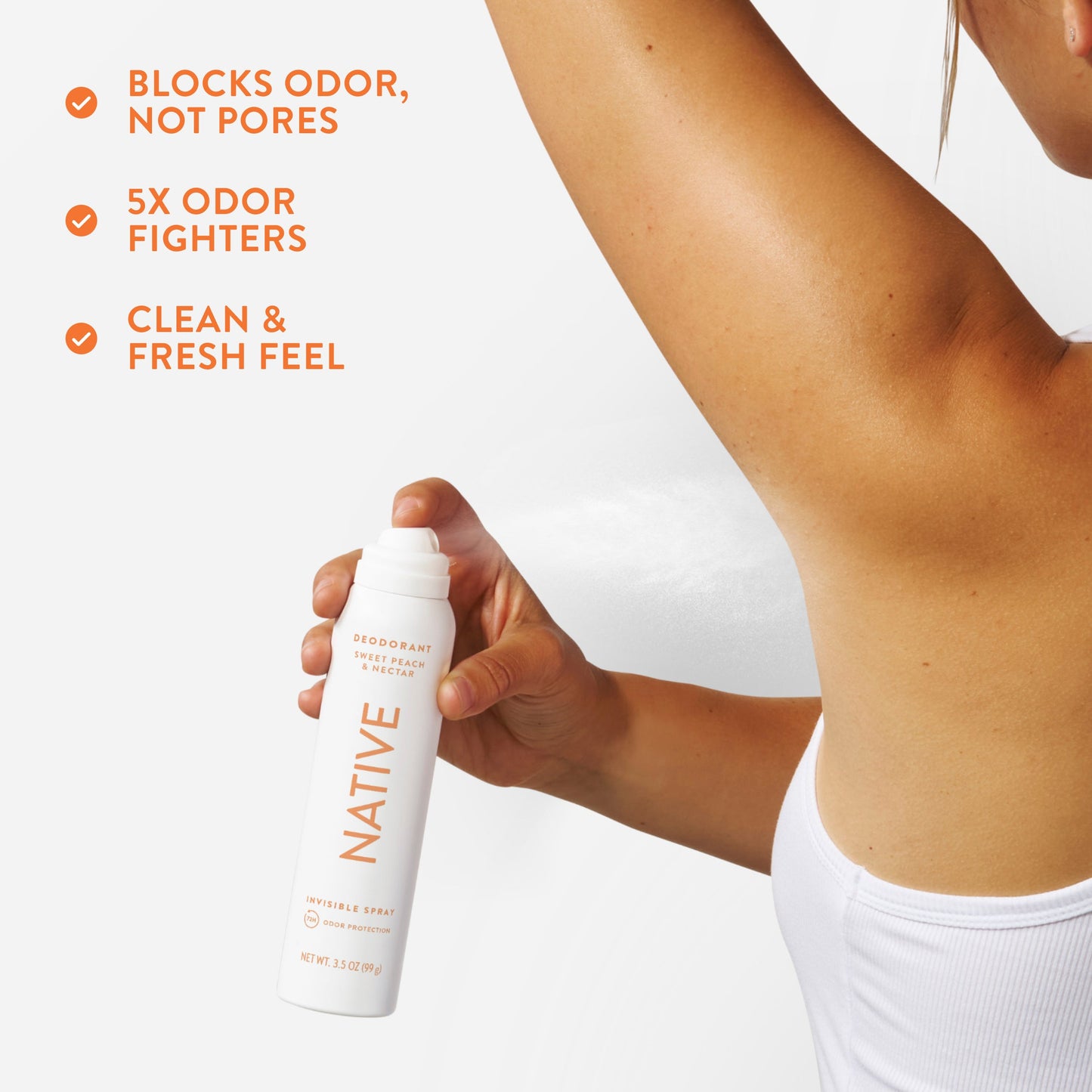 Deodorant Spray Sweet Peach and Nectar 3.5oz Classic Personal Care