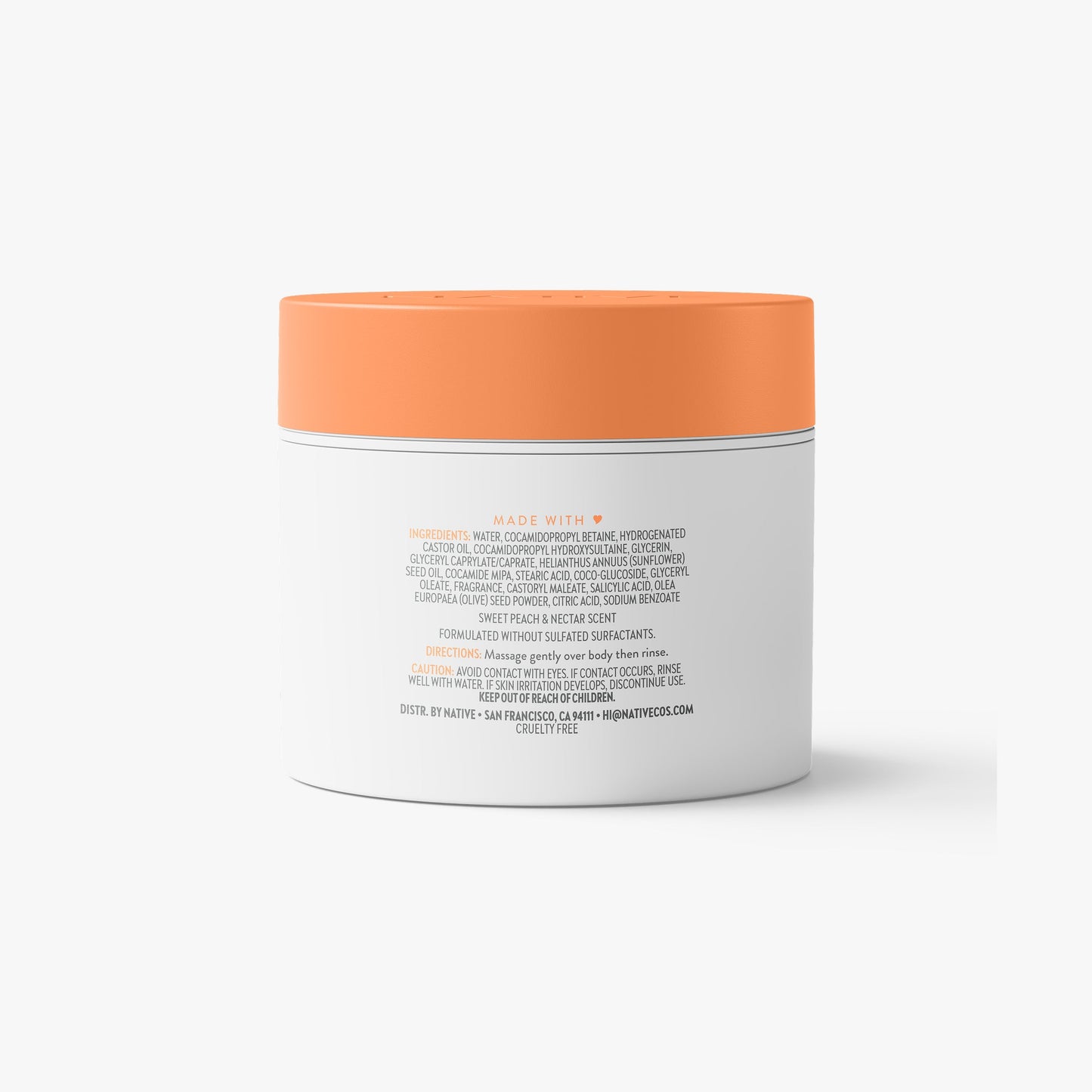 Body Scrub Sweet Peach and Nectar 12oz Classic Personal Care