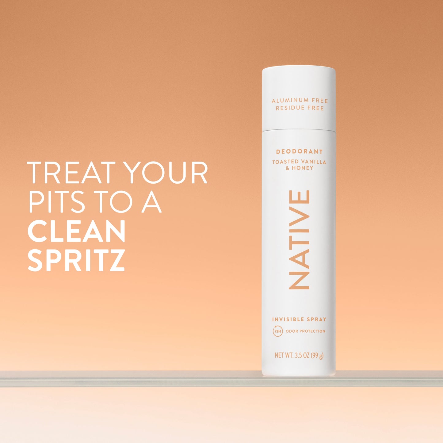 Deodorant Spray Toasted Vanilla and Honey 3.5oz Classic Personal Care