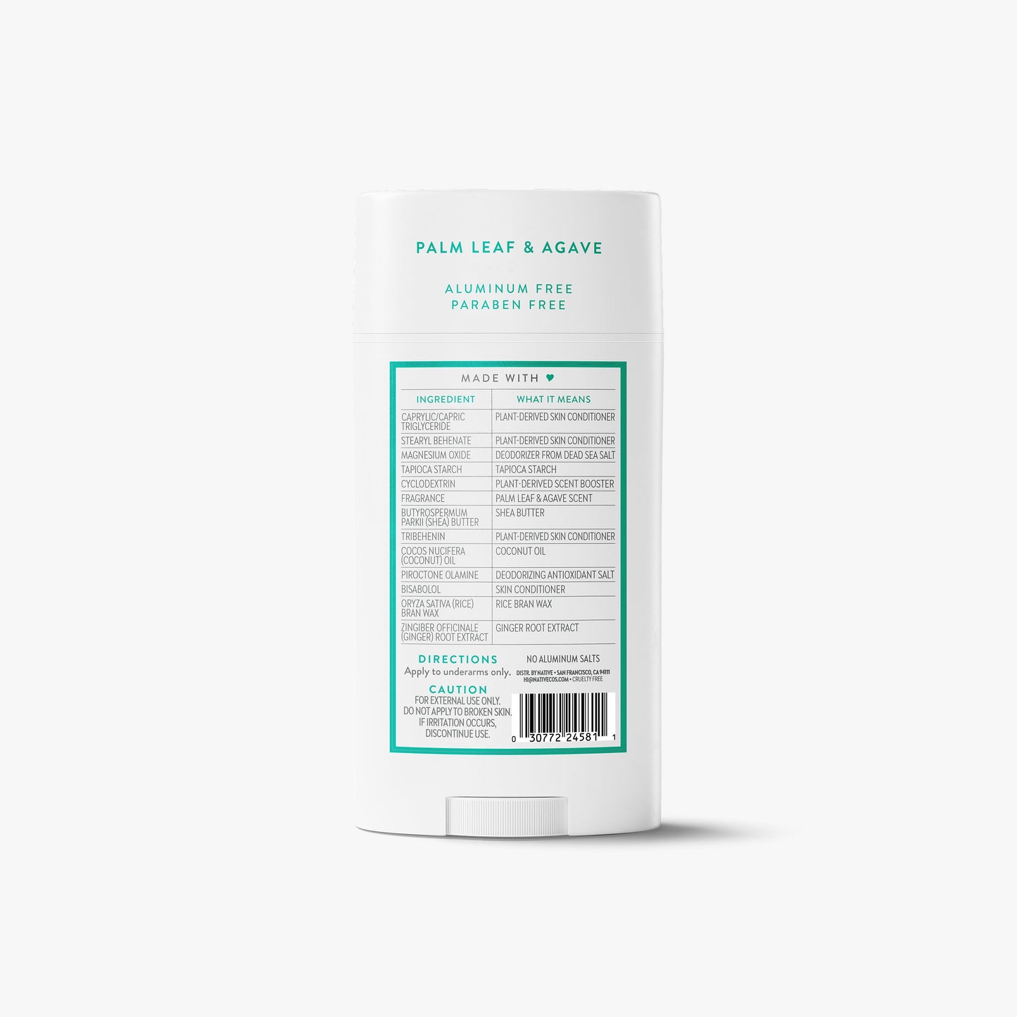Deodorant Stick Palm Leaf and Agave 3.1oz Classic Personal Care