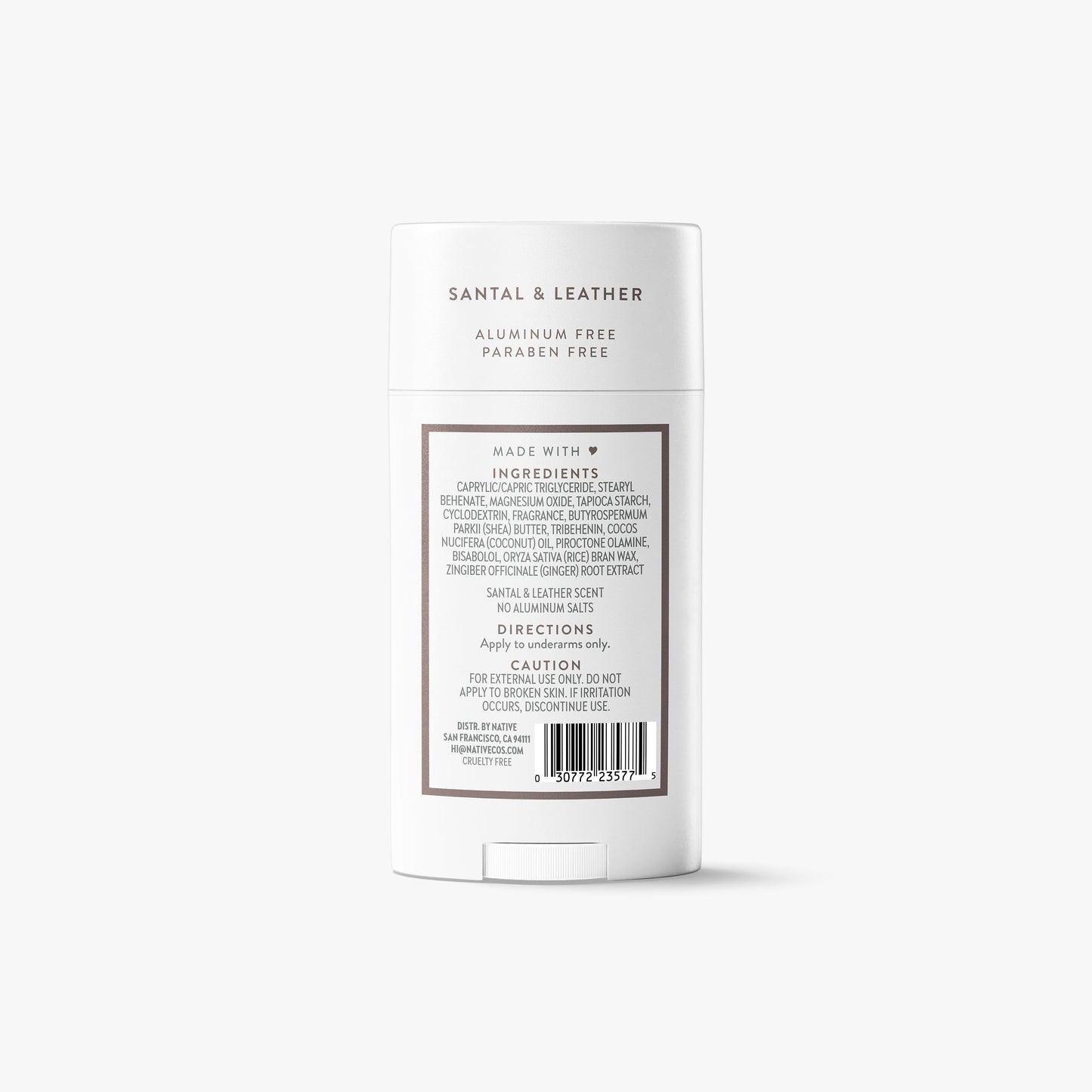 Deodorant Stick Santal and Leather 2.65oz Classic Personal Care