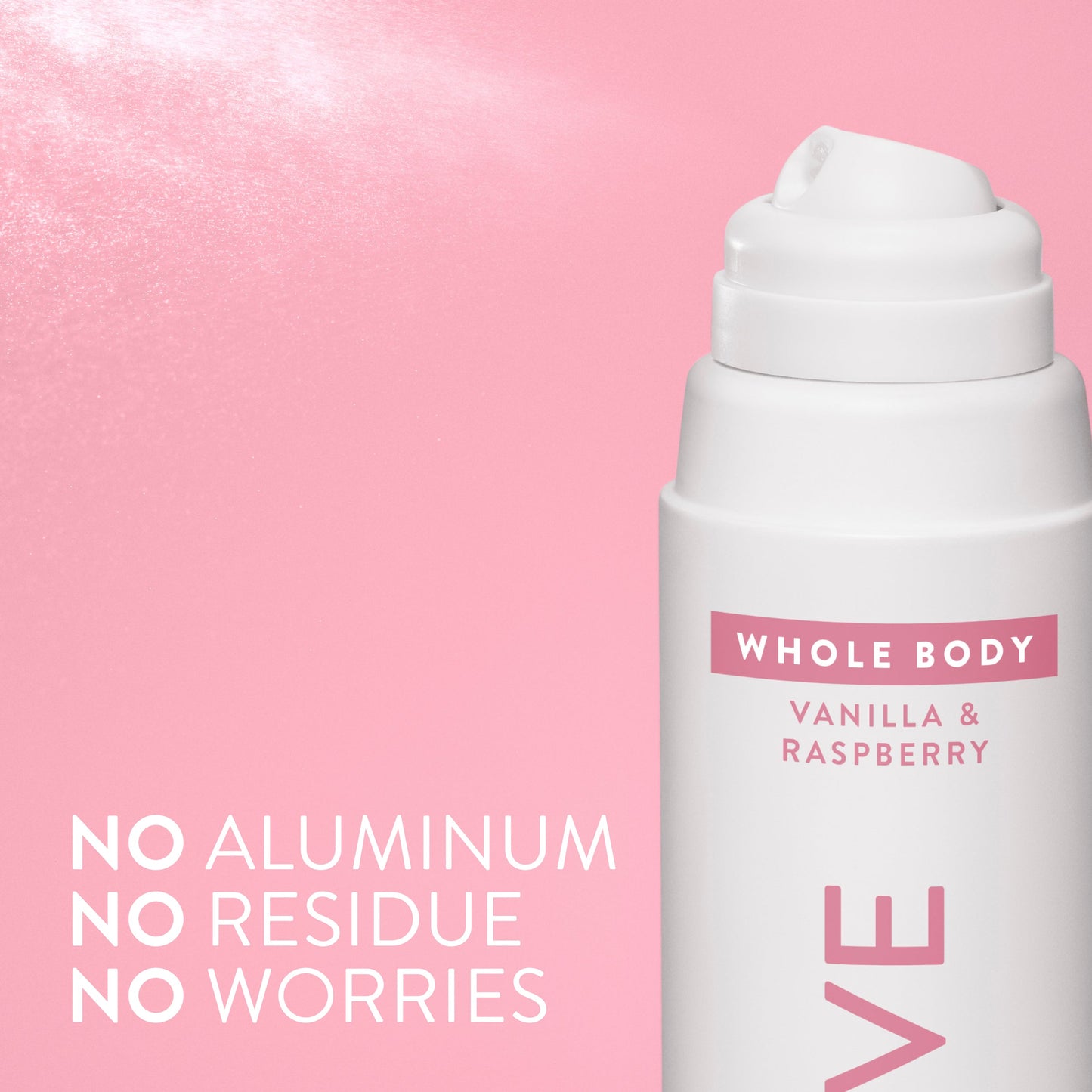 Whole Body Deodorant Spray Vanilla and Raspberry 3.5oz Classic Personal Care