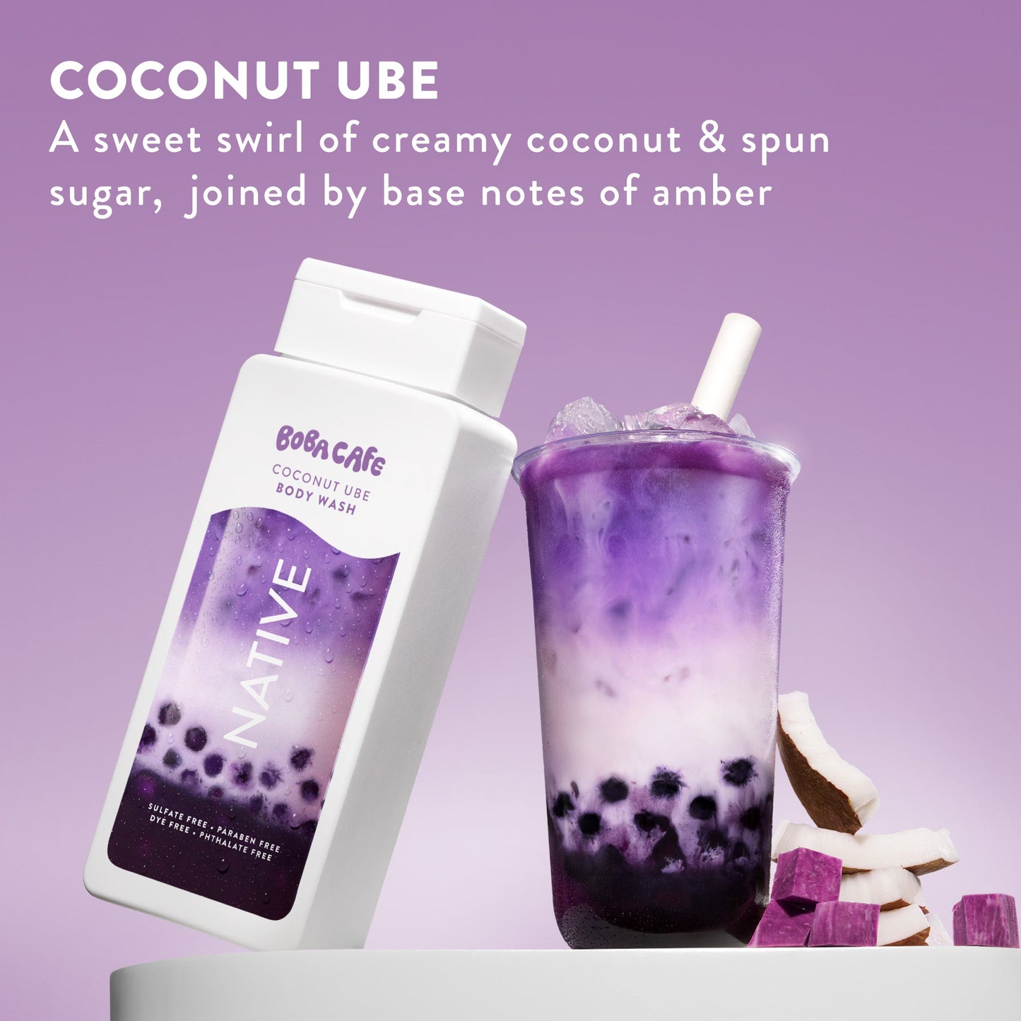 Body Wash Coconut Ube 18oz Limited Edition Personal Care