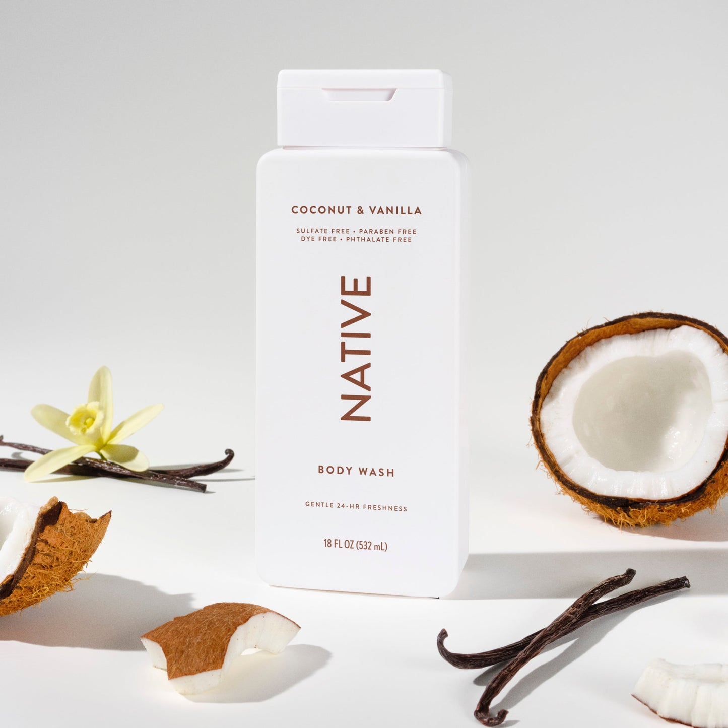 Body Wash Coconut and Vanilla 18oz Classic Personal Care