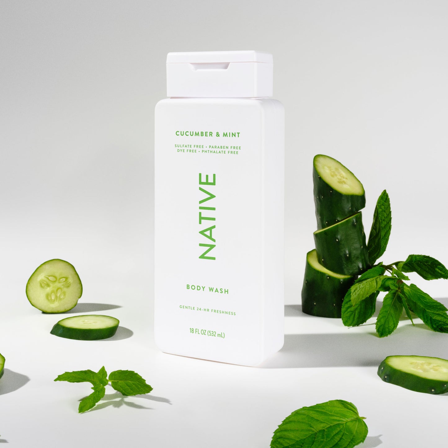 Body Wash Cucumber and Mint 18oz Classic Personal Care