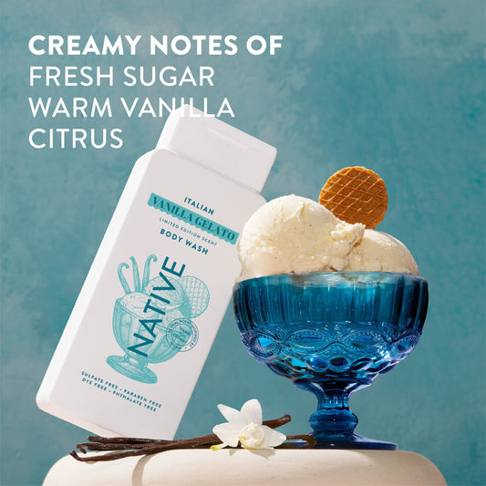 Body Wash Italian Vanilla Gelato 18oz Limited Edition Personal Care