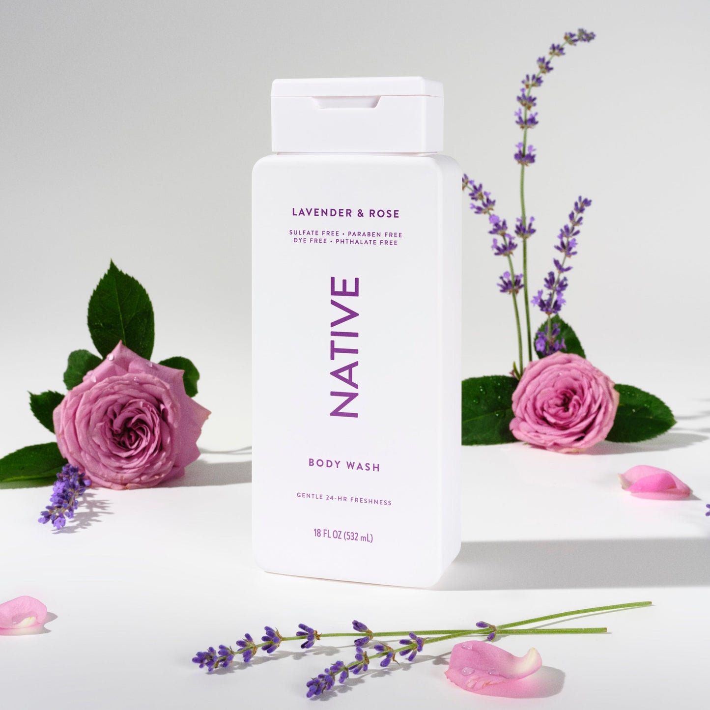Body Wash Lavender and Rose 18oz Classic Personal Care