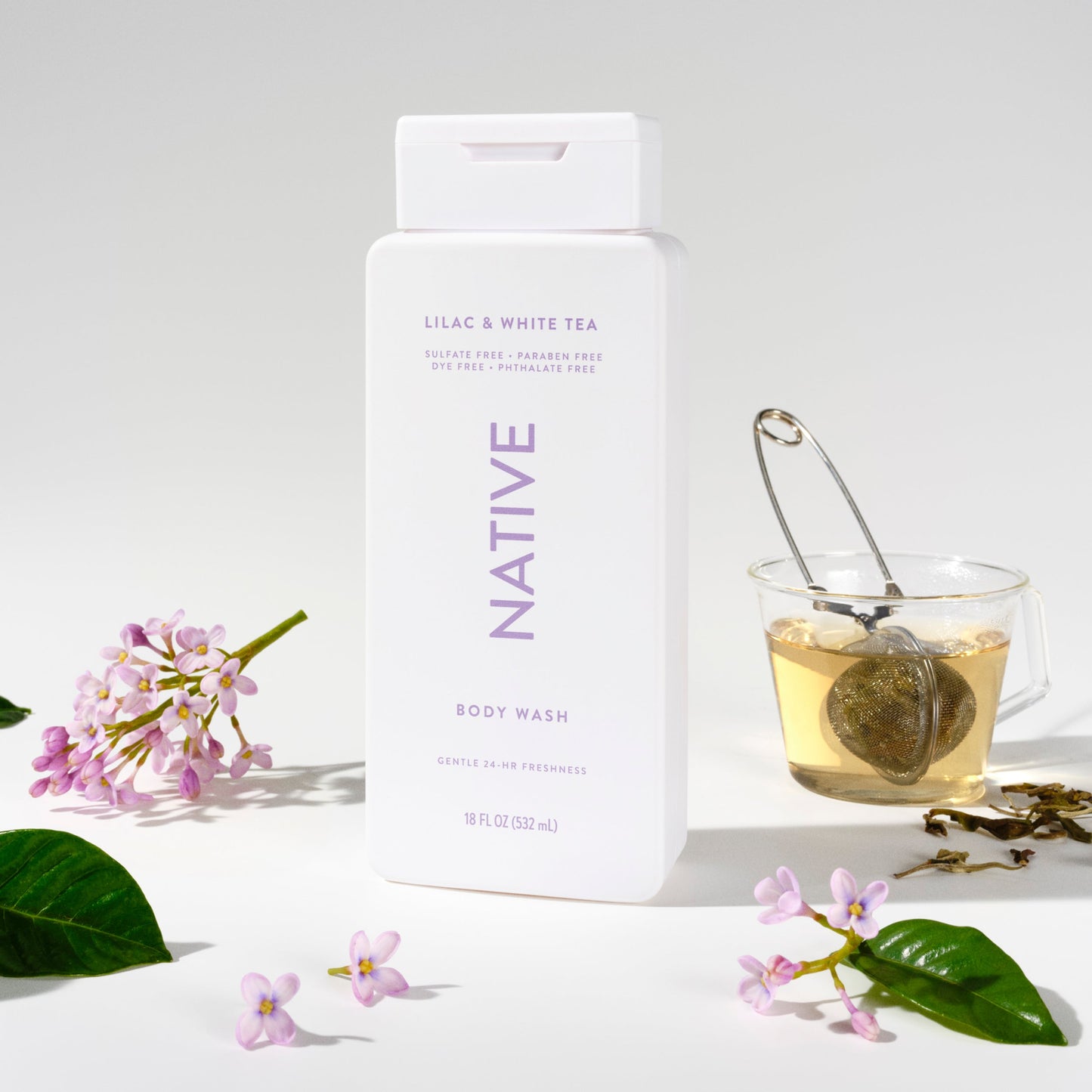 Body Wash Lilac and White Tea 18oz Classic Personal Care