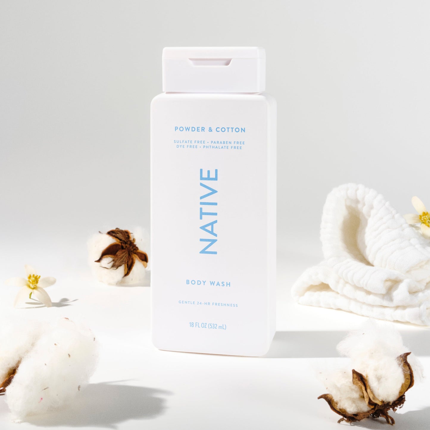 Body Wash Powder and Cotton 18oz Classic Personal Care