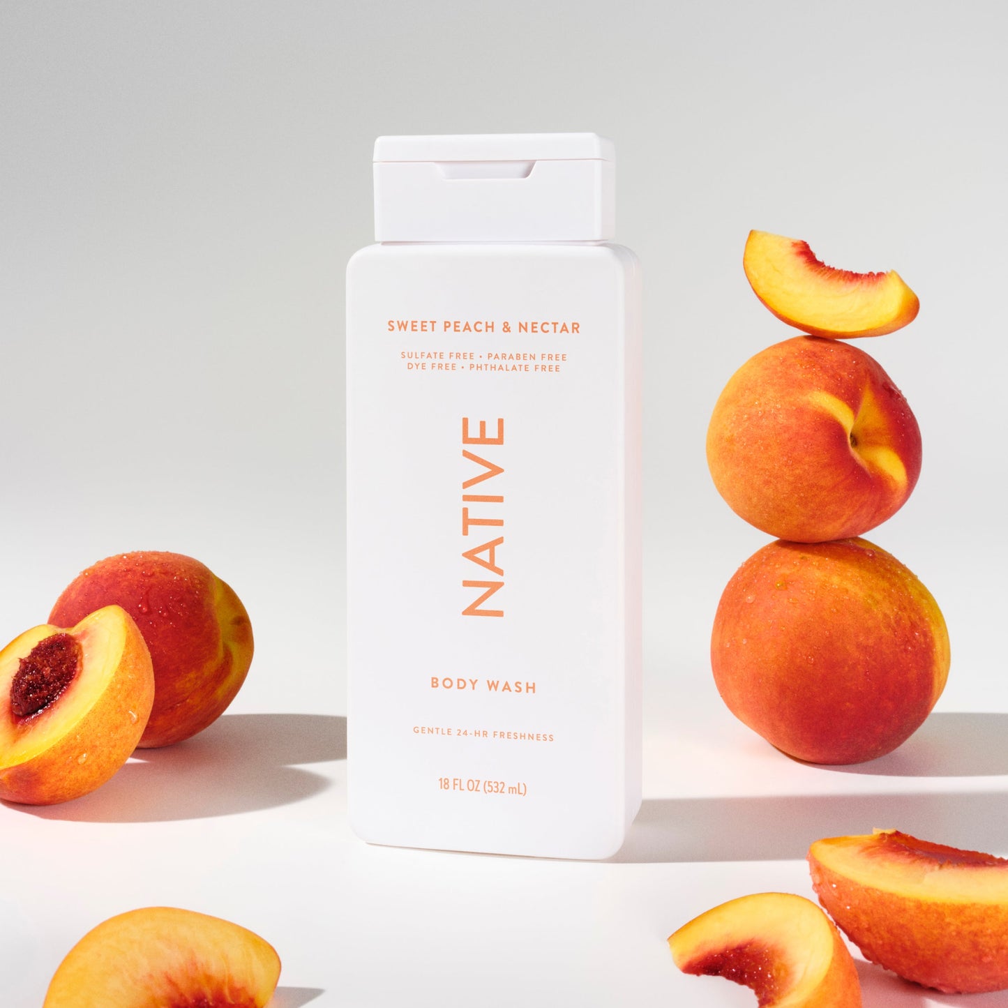 Body Wash Sweet Peach and Nectar 18oz Classic Personal Care