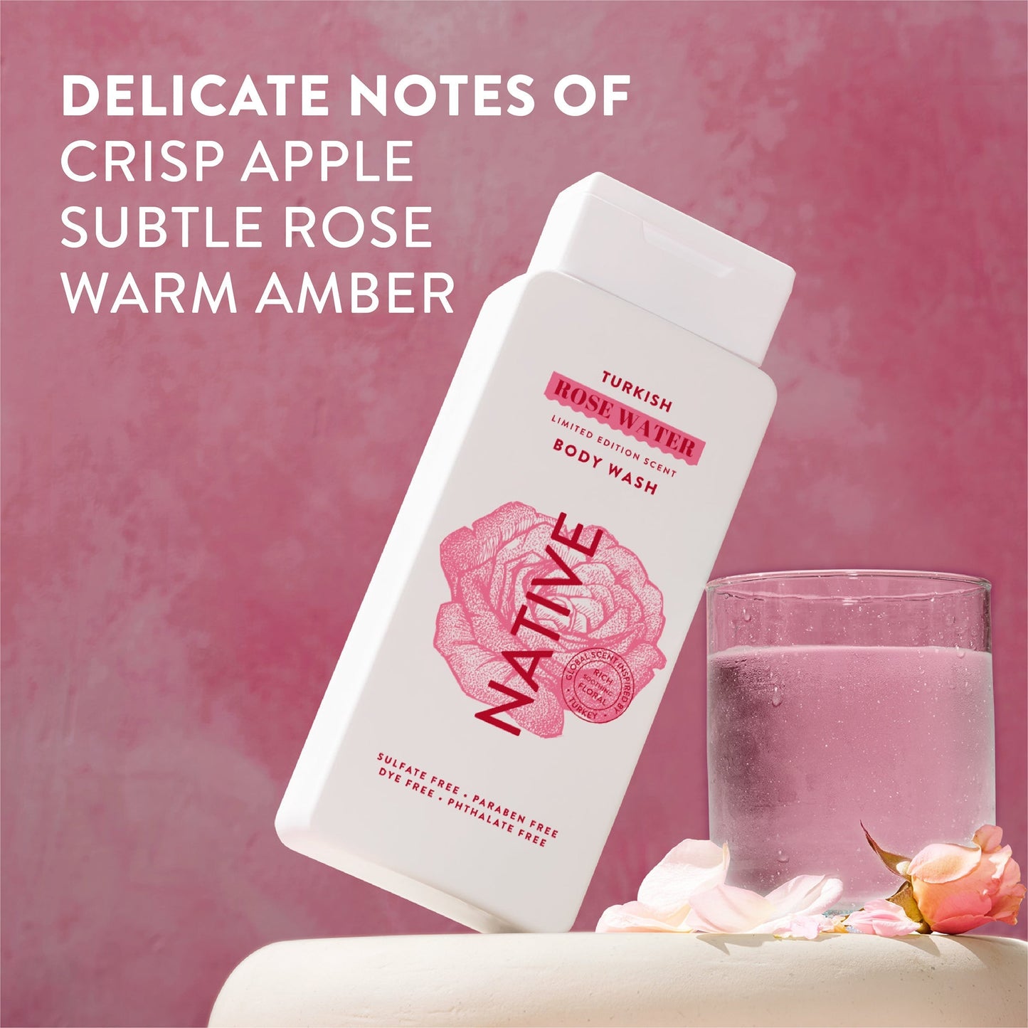 Body Wash Turkish Rose Water 18oz Limited Edition Personal Care