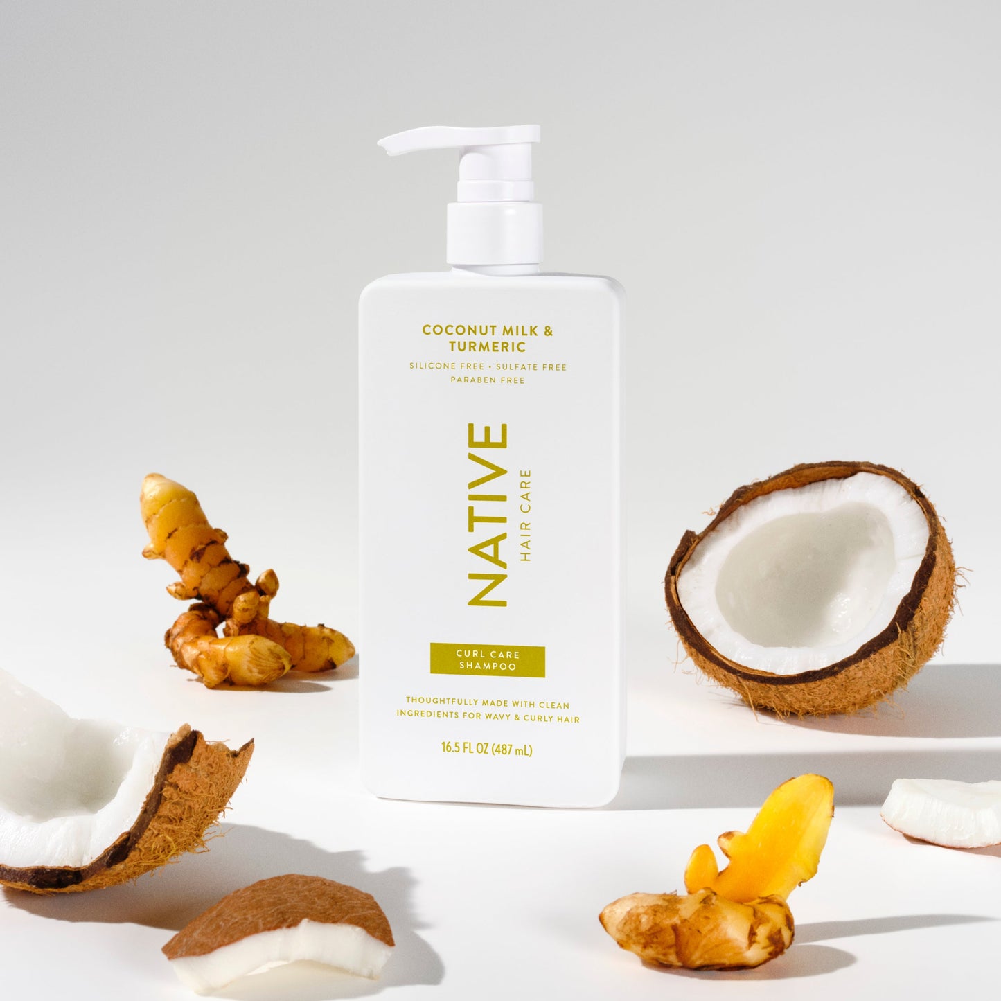 Curl Care Shampoo Coconut Milk and Turmeric 16.5oz Classic Personal Care