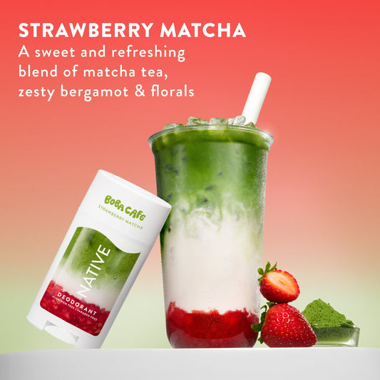 Deodorant Stick Strawberry Matcha 2.65oz Limited Edition Personal Care