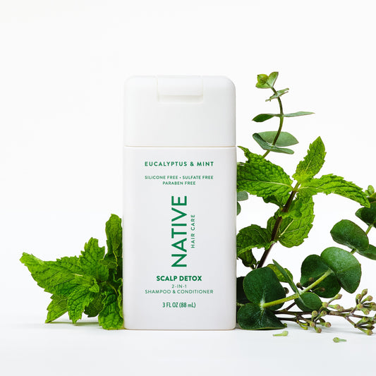 Mini Scalp Clarifying 2 in 1 Shampoo and Conditioner Eucalyptus and Mint 3oz Classic Personal Care