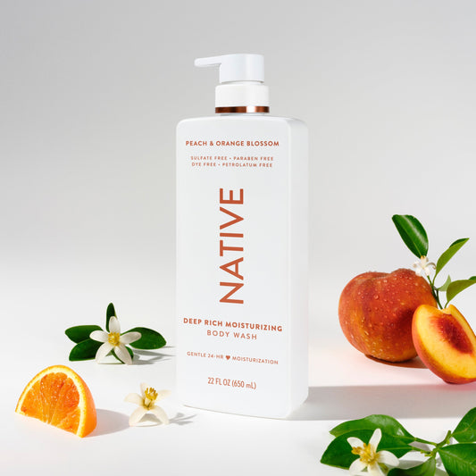 Moisturizing Body Wash Peach and Orange Blossom 22oz Classic Personal Care
