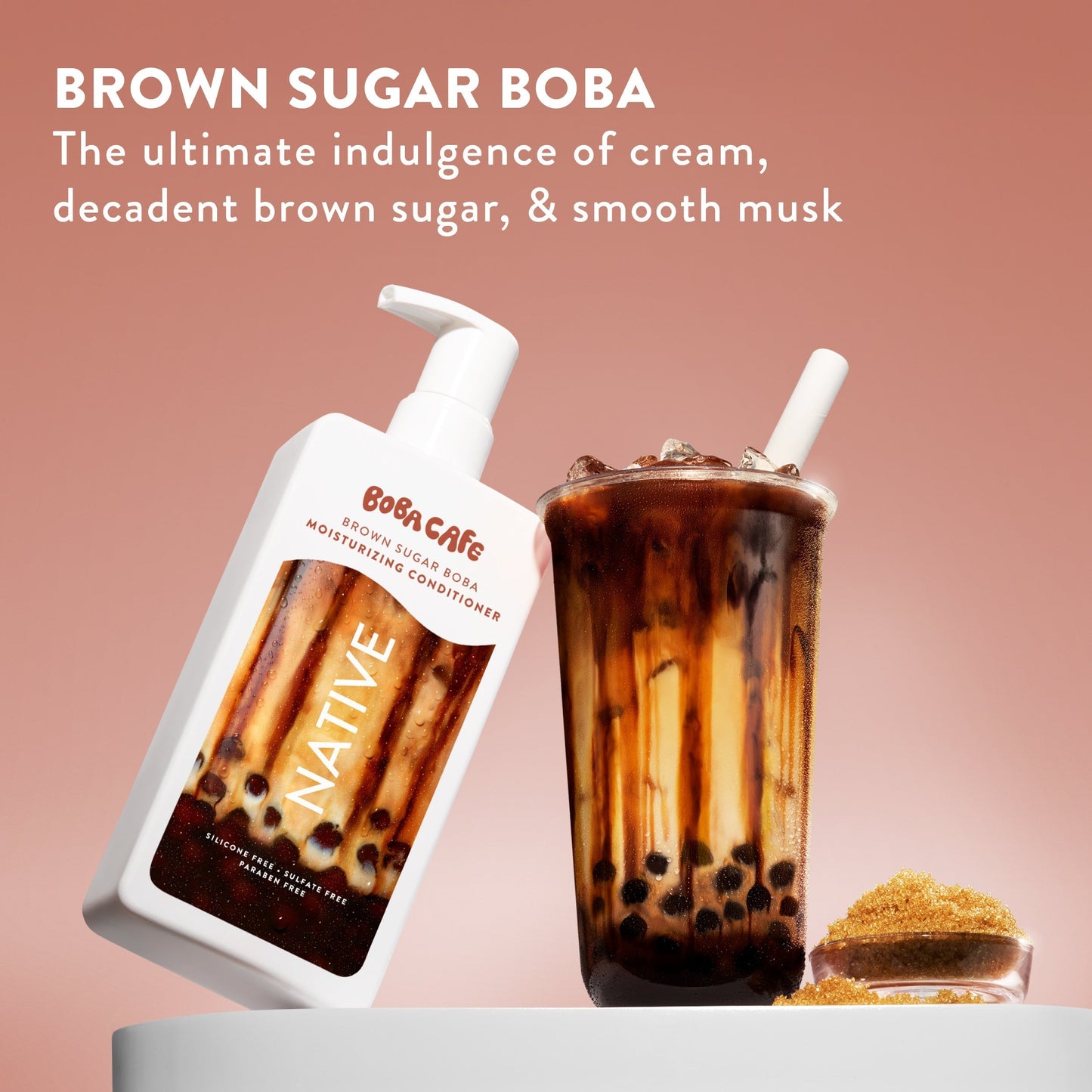 Moisturizing Conditioner Brown Sugar Boba 16.5oz Limited Edition Personal Care