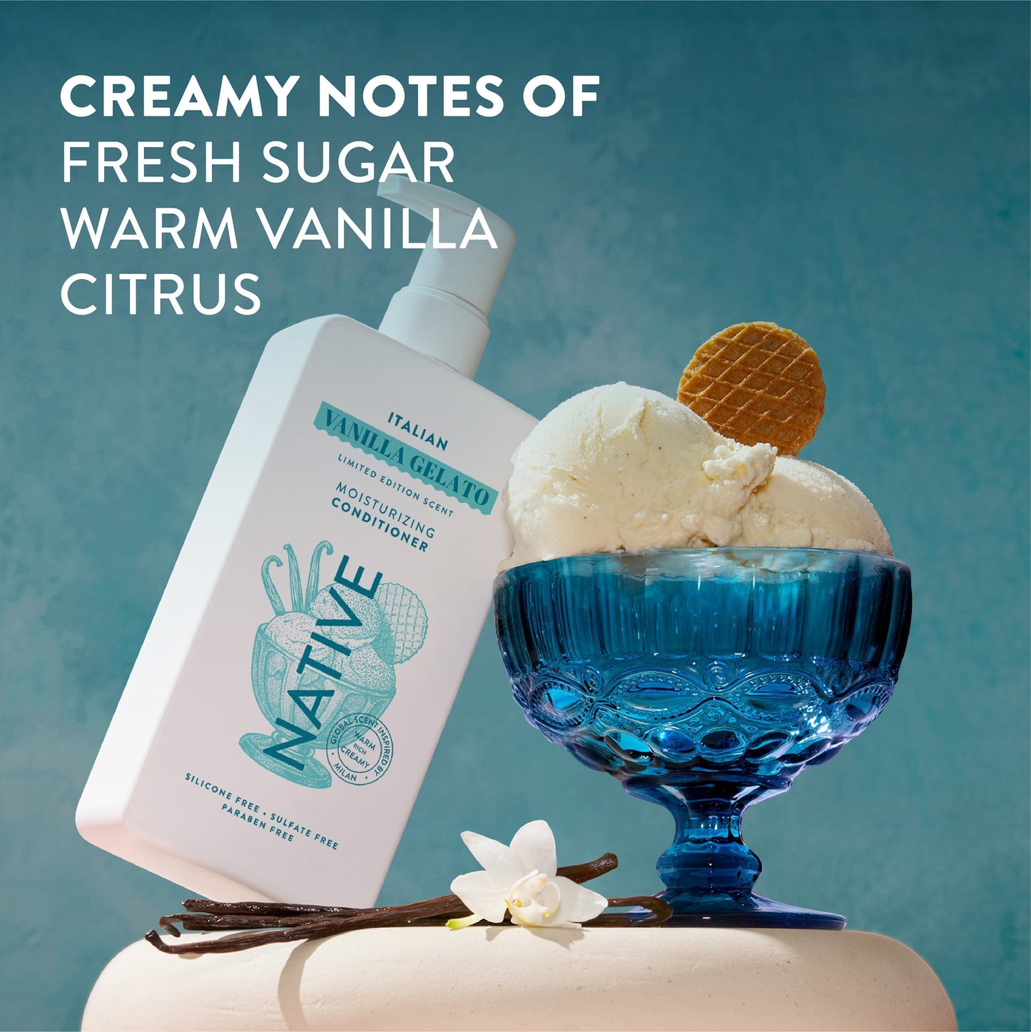 Moisturizing Conditioner Italian Vanilla Gelato 16.5oz Limited Edition Personal Care
